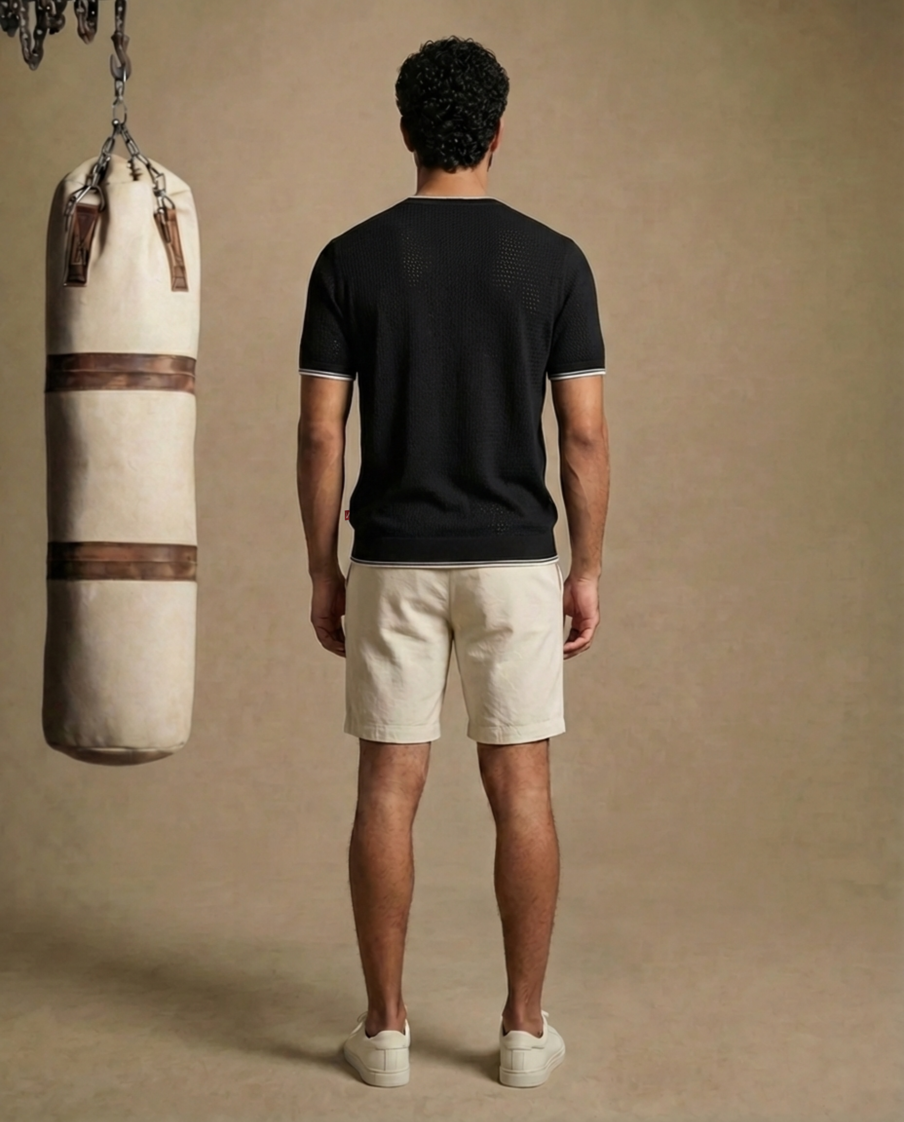 Ink Black - Natural AIRLOOP T-Shirt