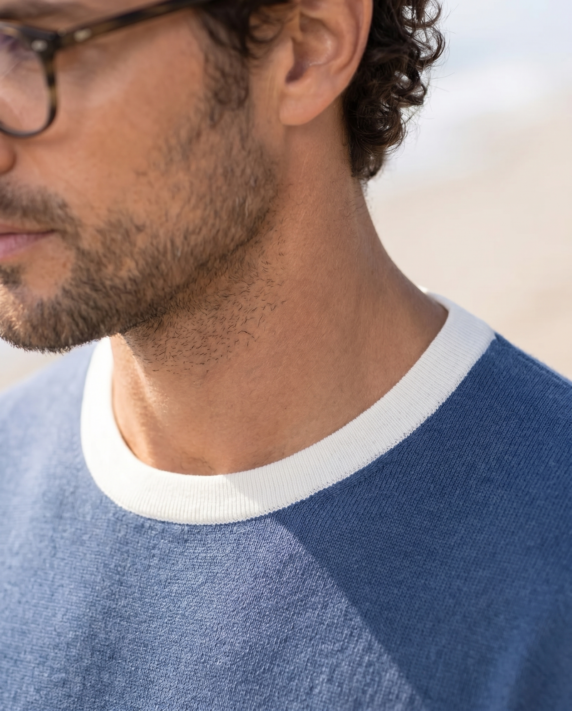 Midnight Blue Mill Contrast T-Shirt