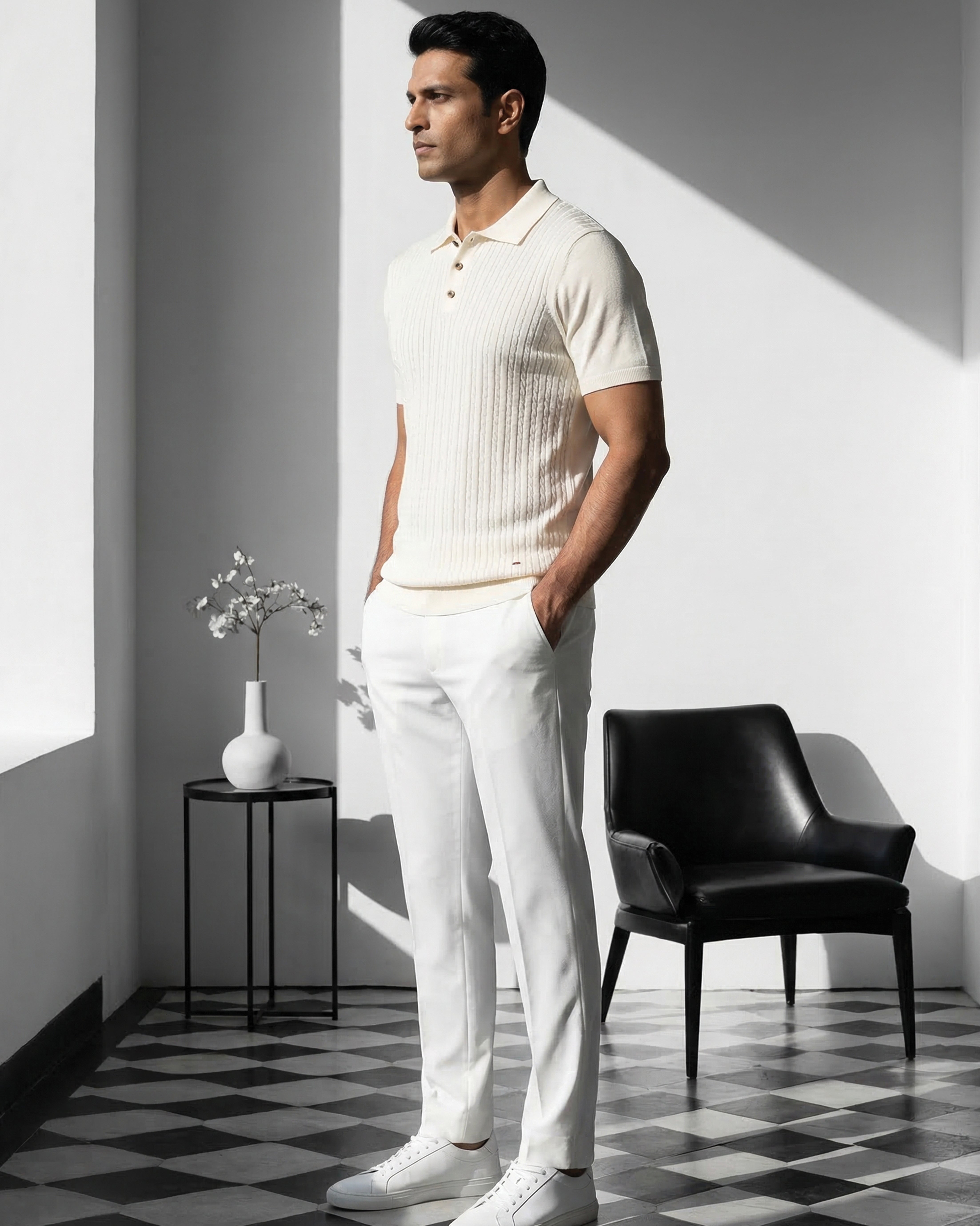 Soft White Cable B-Polo