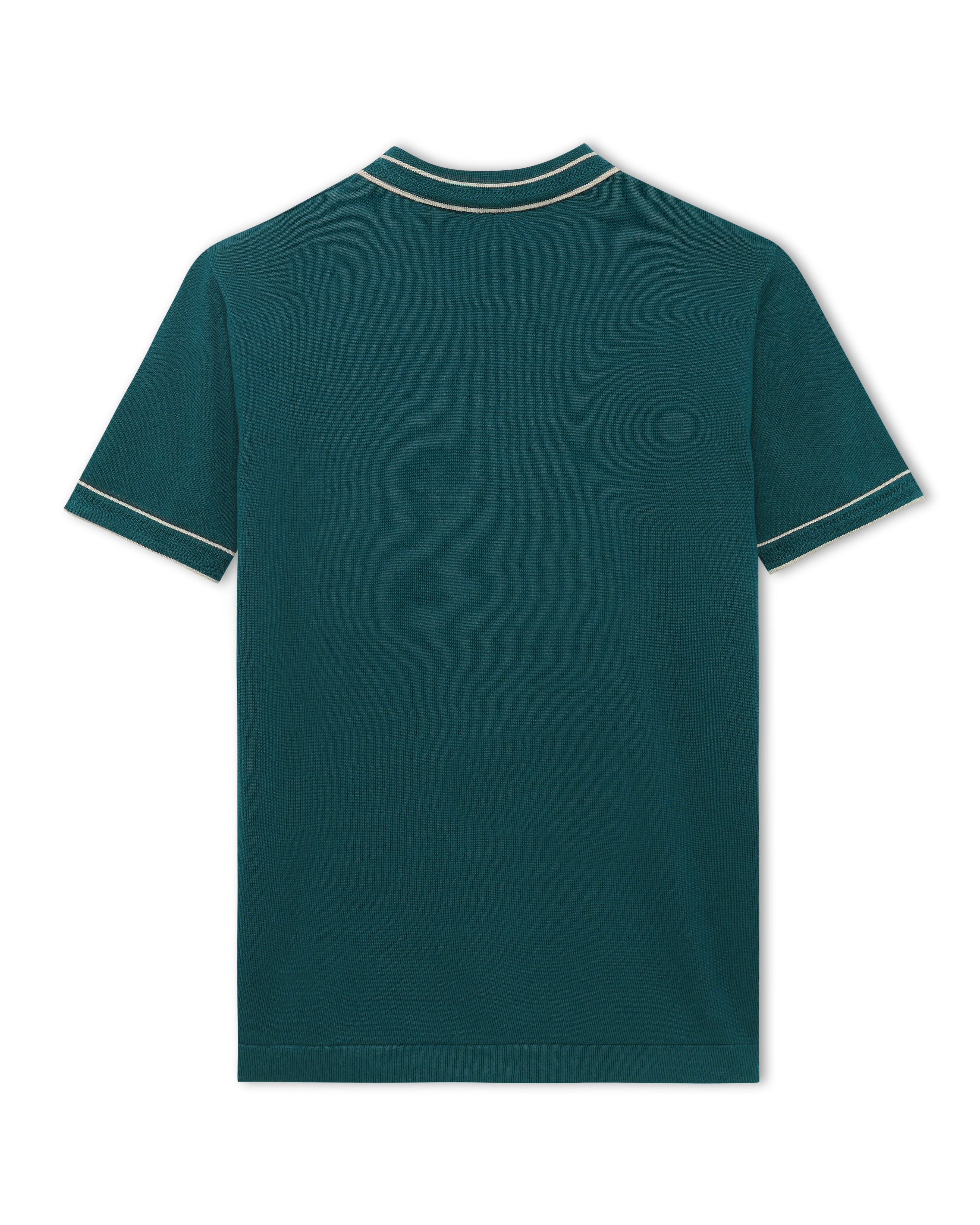 Ele Green Structured Collar Tipping B-Polo