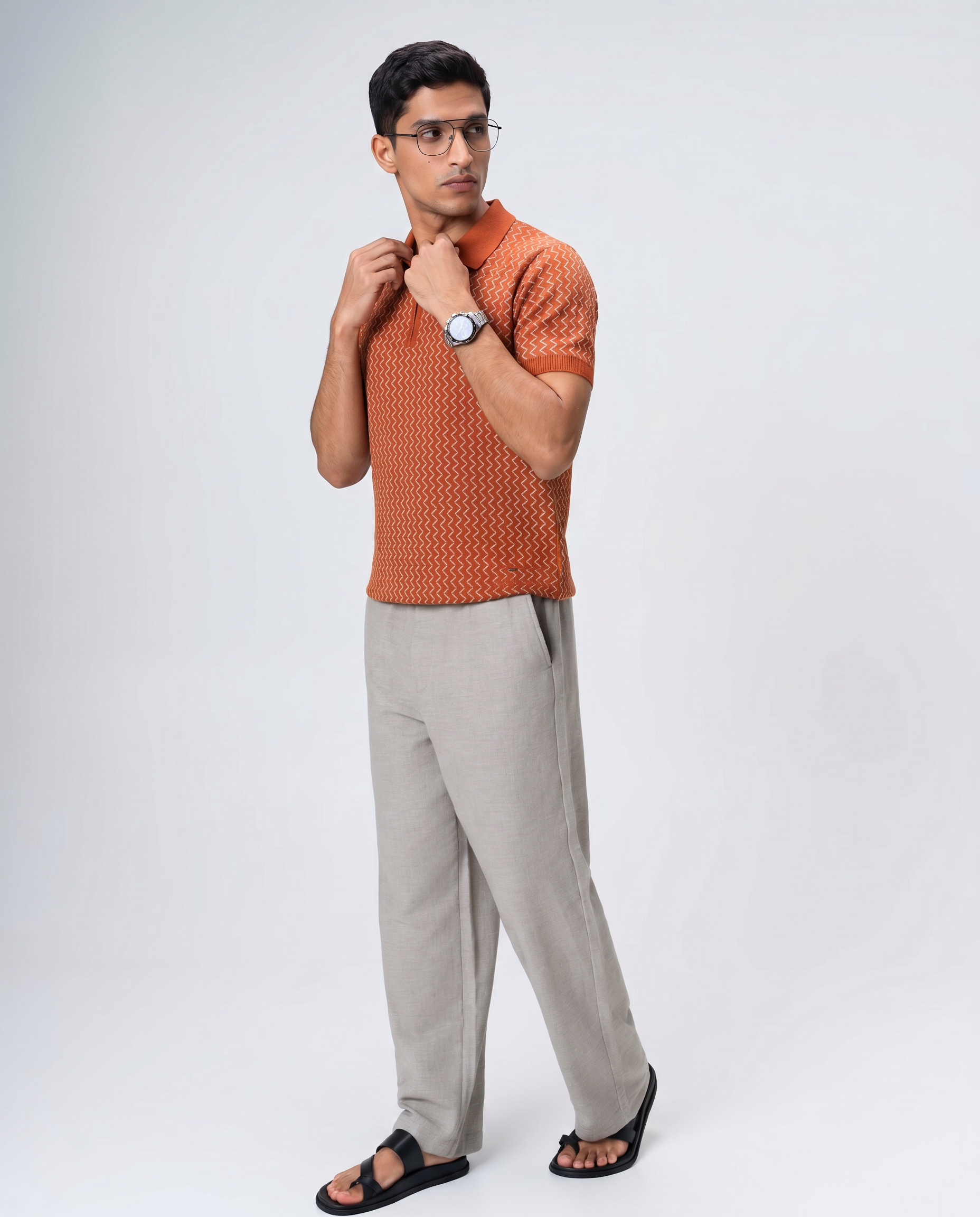 Burnt Ochre Waveline Z-Polo