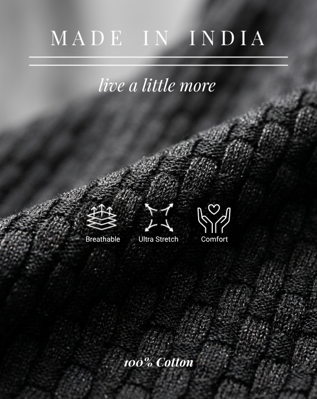 Ink Black Basket V-Polo Electric Blue Piping