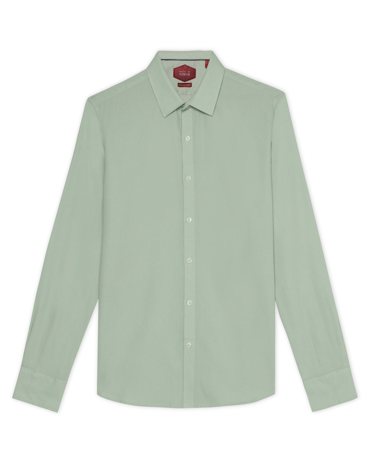 Soft Sage Honeycomb Weave Shirt