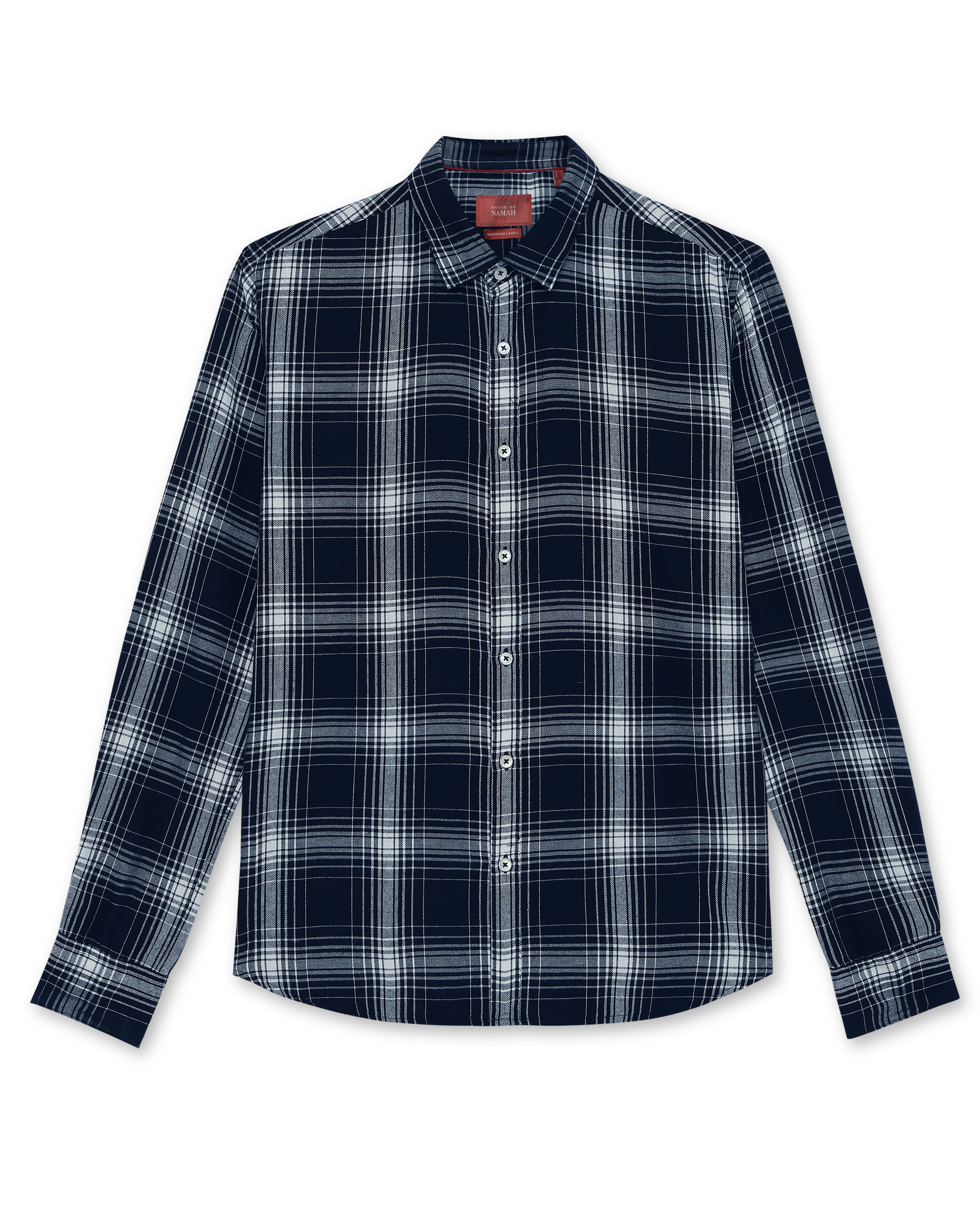 Midnight Blue Windowpane Shirt