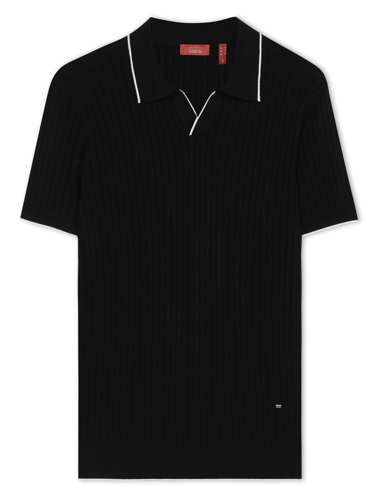 Ink Black Edge V-Polo