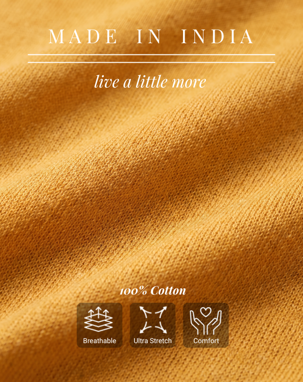 Golden Ochre Piqué U-Polo