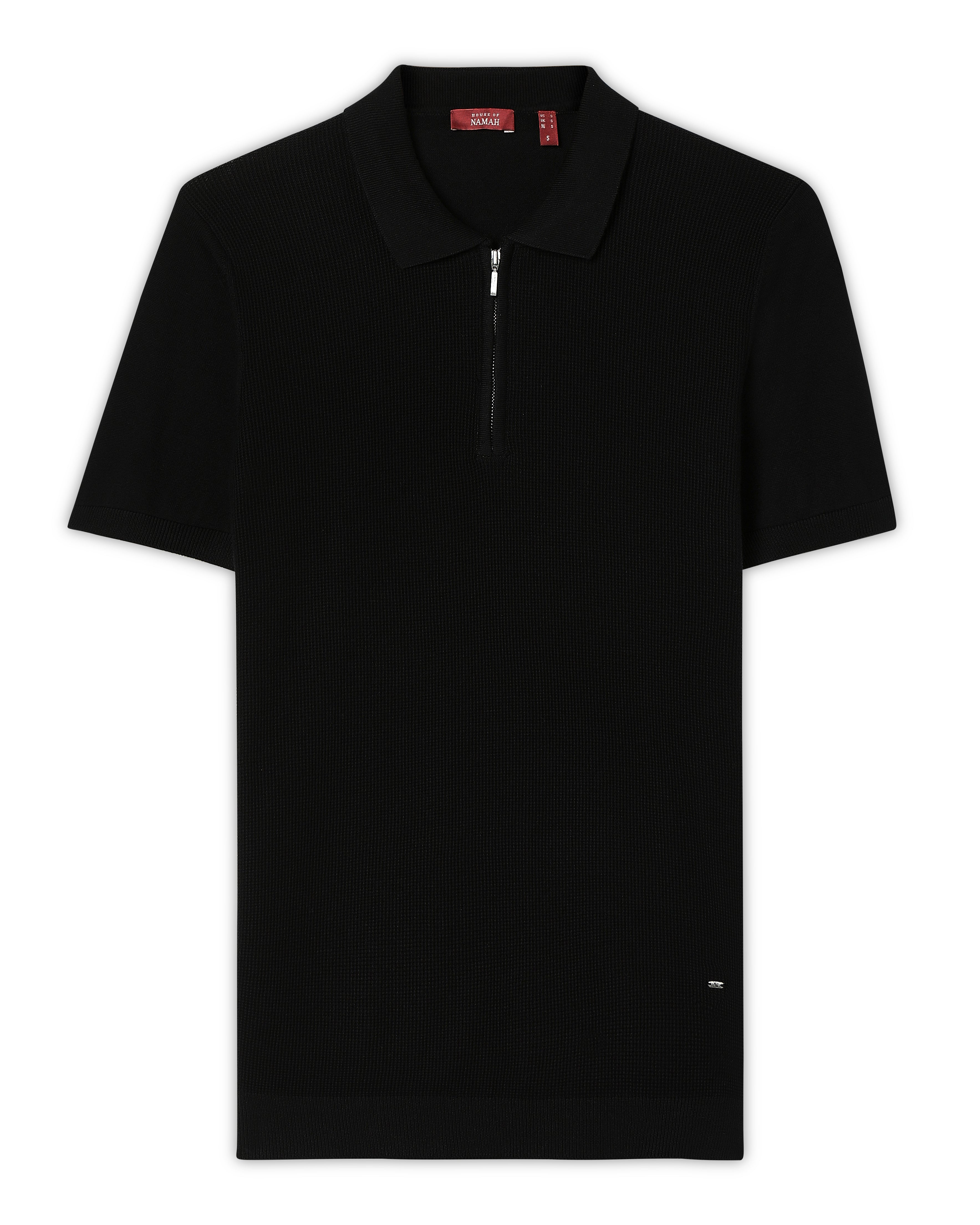 Ink Black Honeycomb Z-Polo
