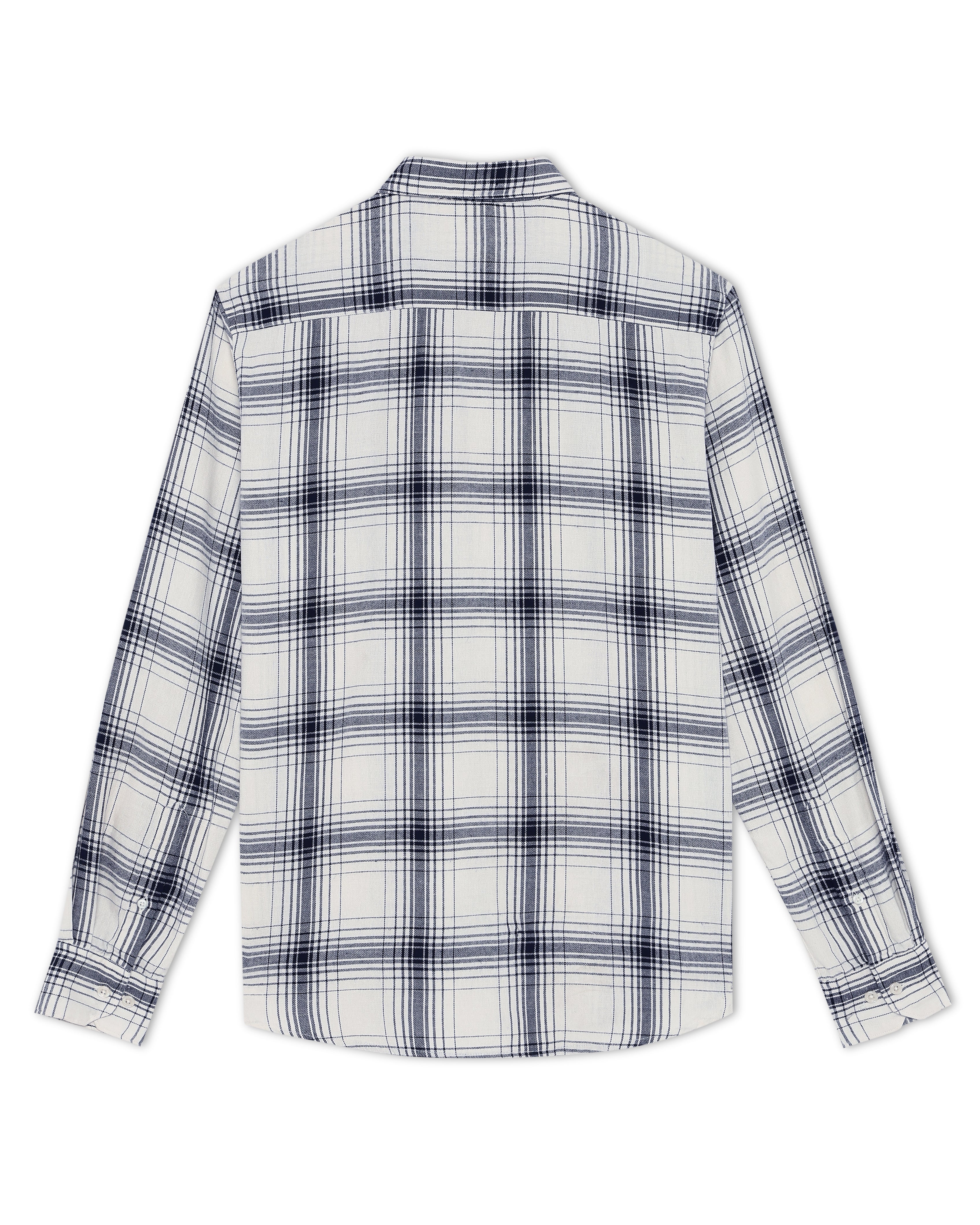 Soft White Windowpane Shirt