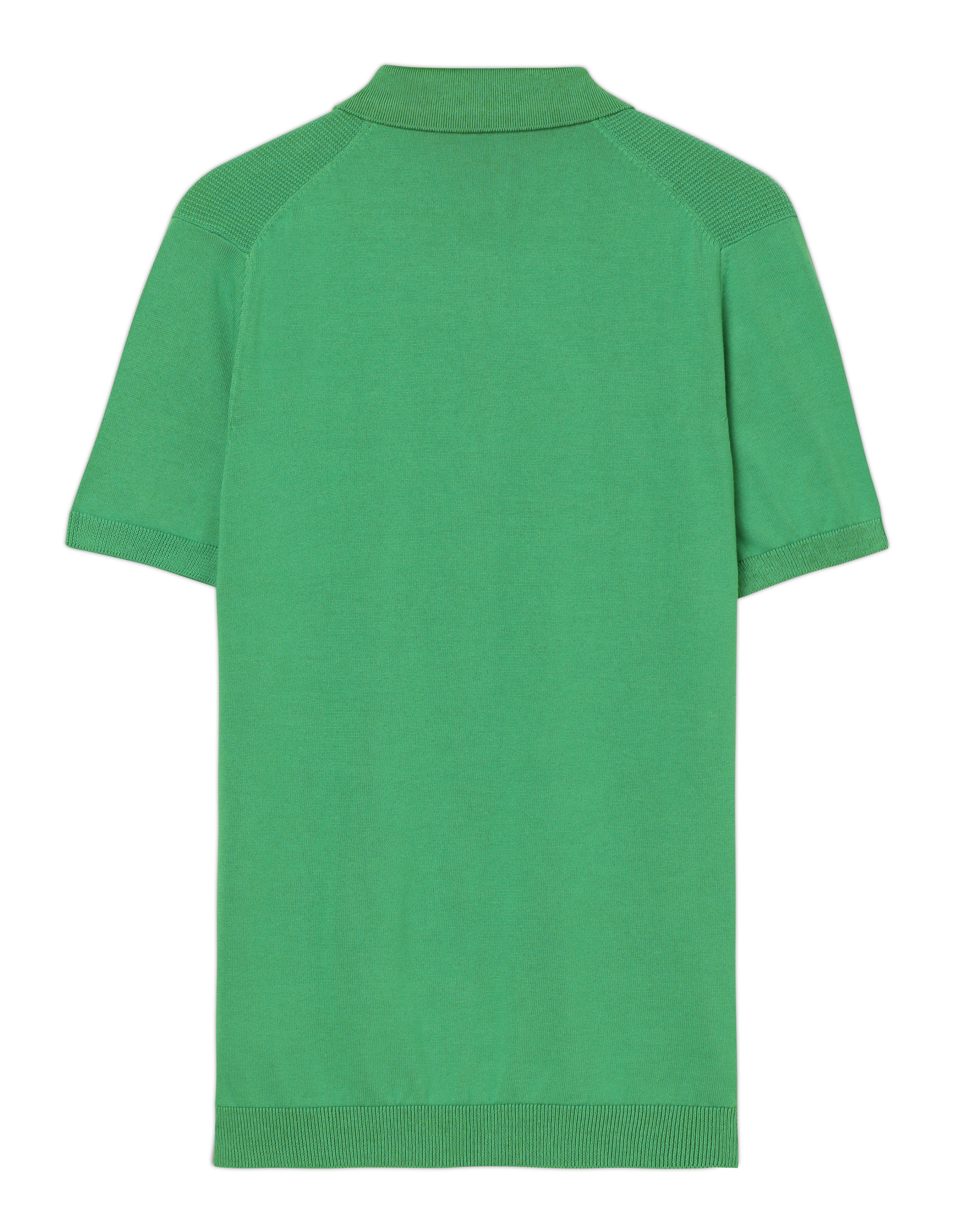 Grass Green Honeycomb Z-Polo - 100% Cotton - II