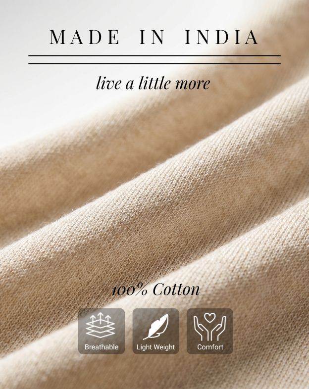 Beige Mill Contrast T-Shirt