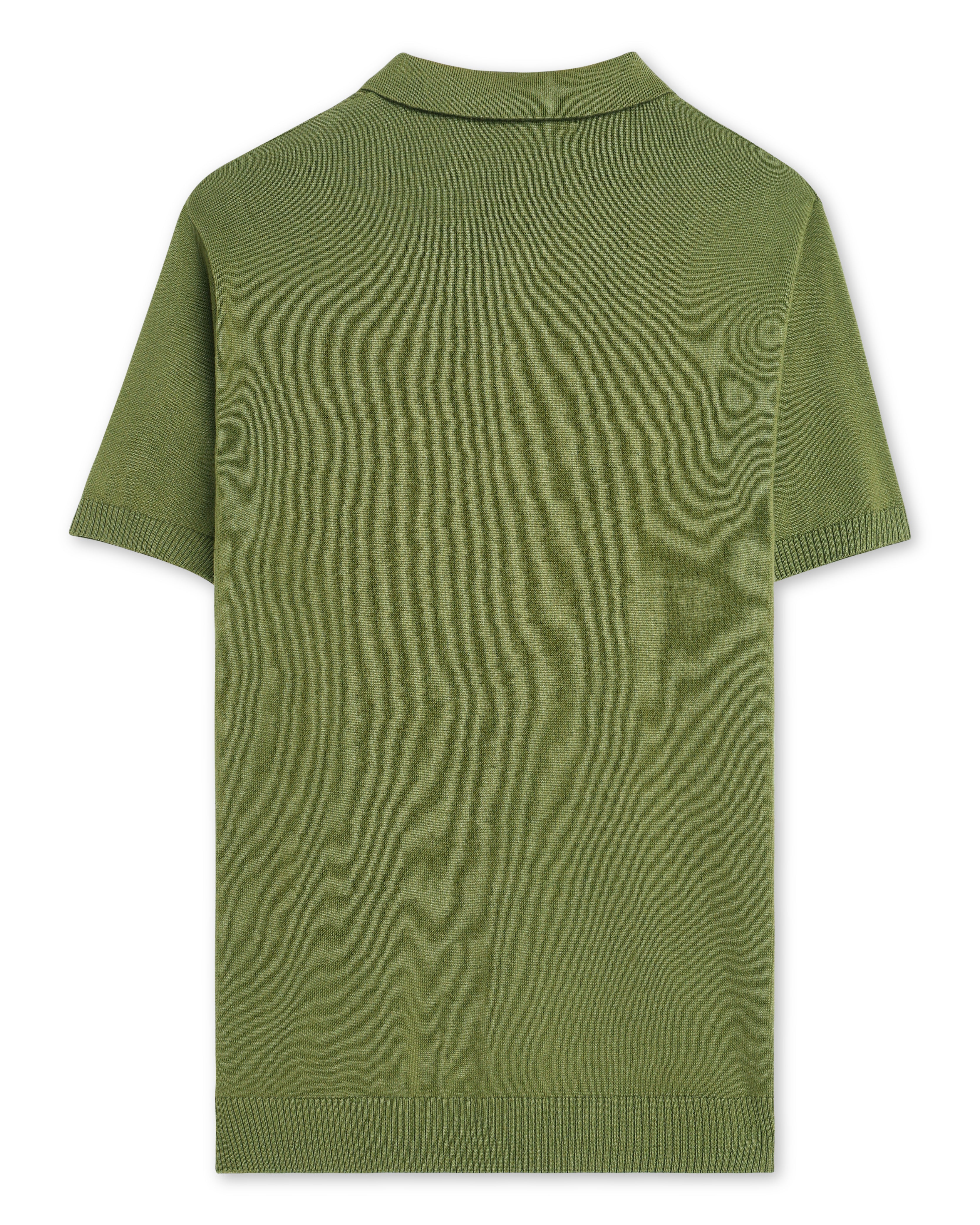 Sage Green Martix Z-Polo - 100% Cotton - II