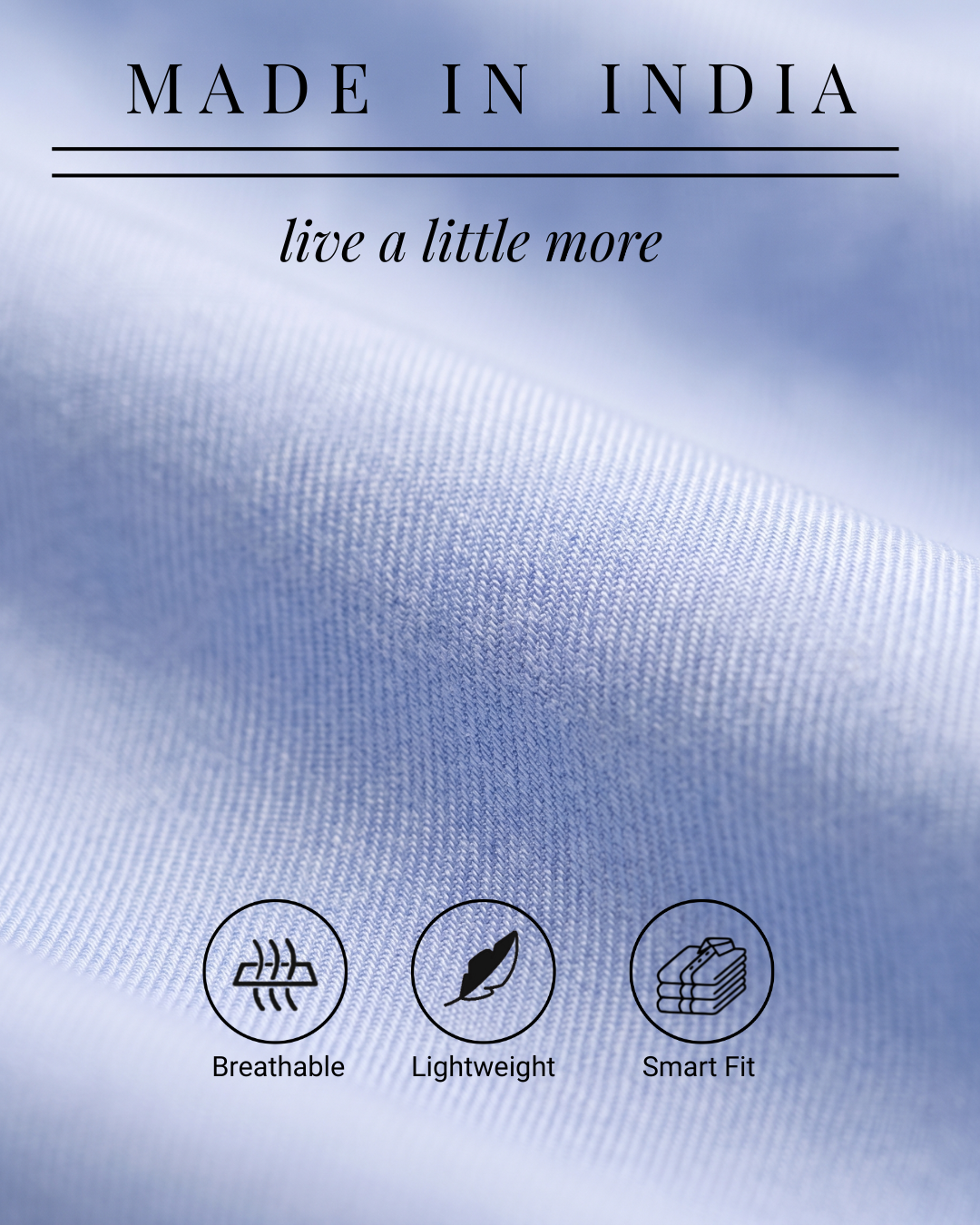 Powder Blue Flex Twill Shirt