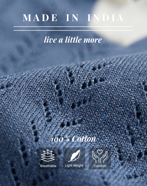 Midnight Blue Mill Varsity V-Polo