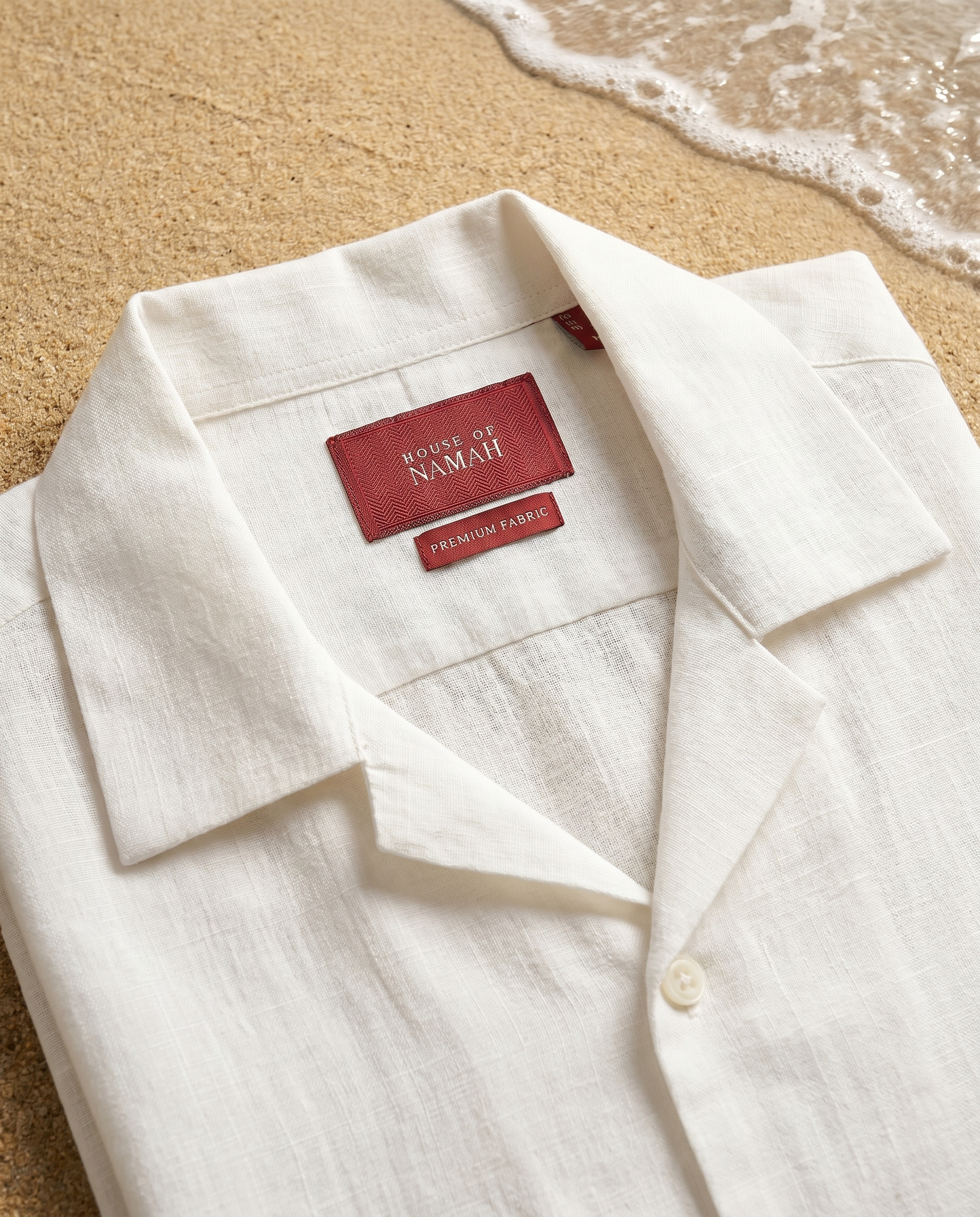 Soft White H/S Double-Cloth Cuban Shirt