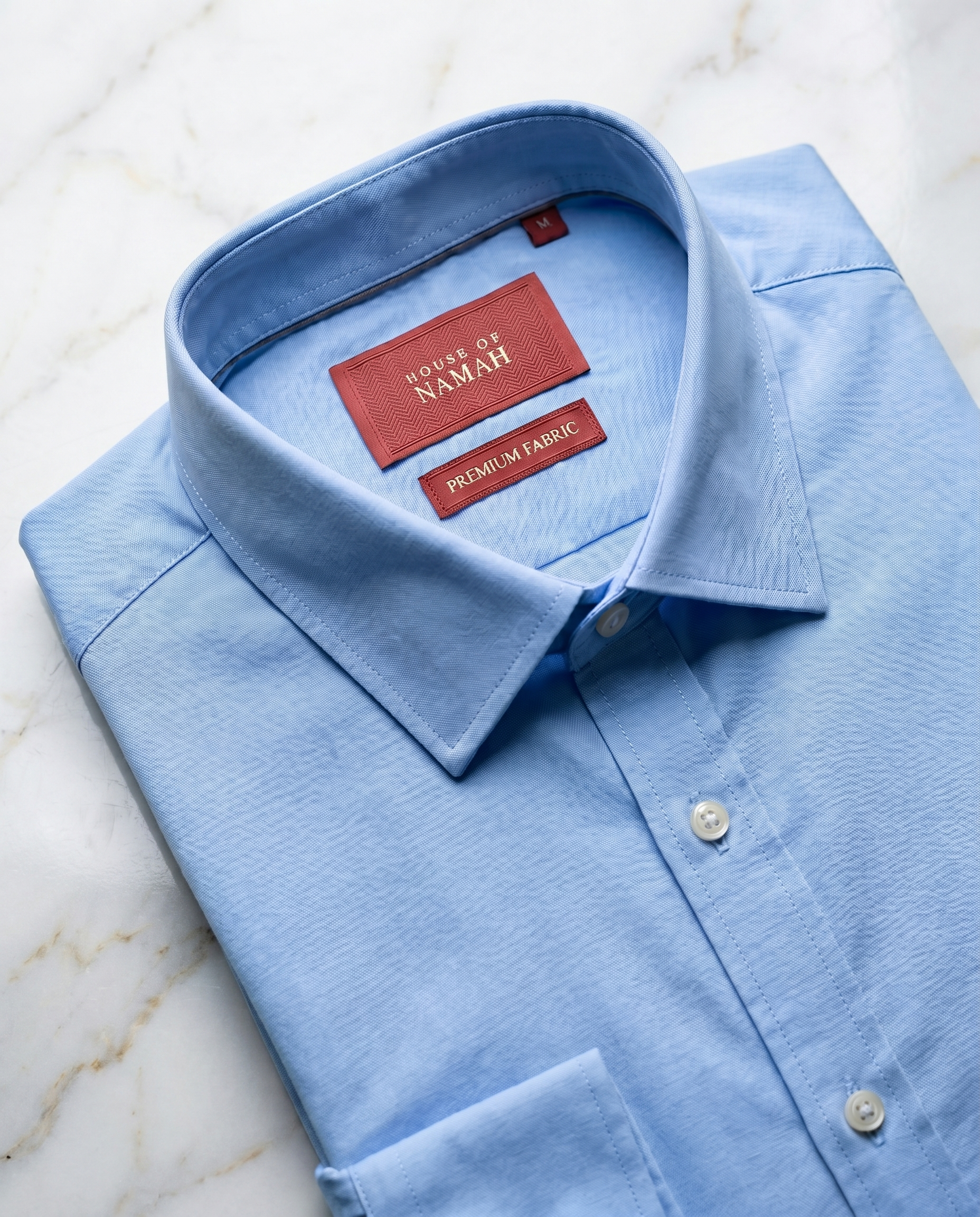 Powder Blue 100% Cotton Oxford Shirt