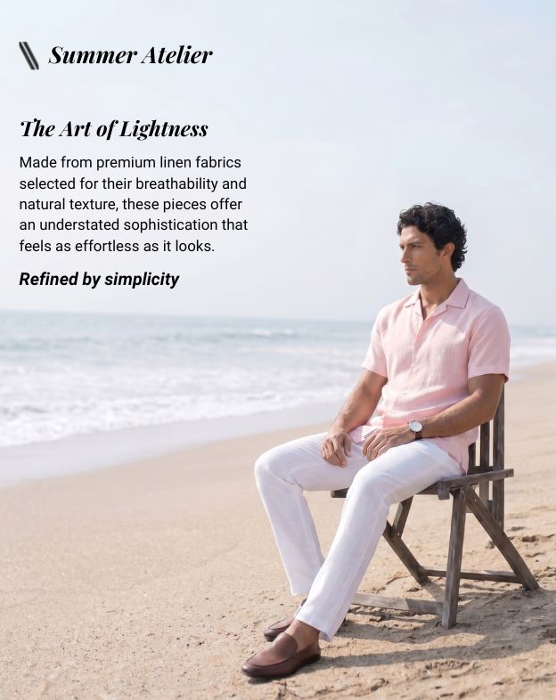 Pastel Pink Cuban Collar Shirt