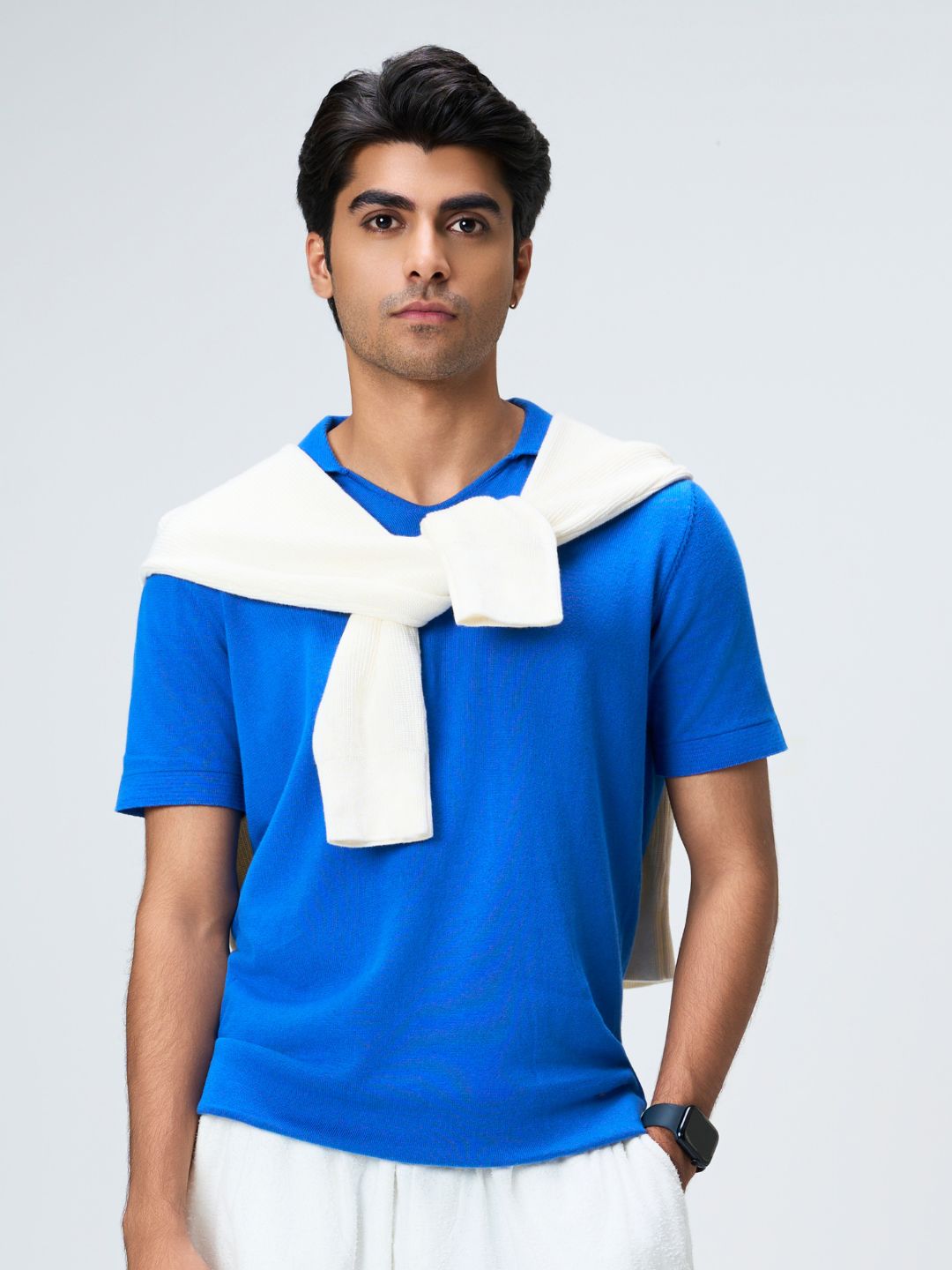 Electric Blue Piqué U-Polo