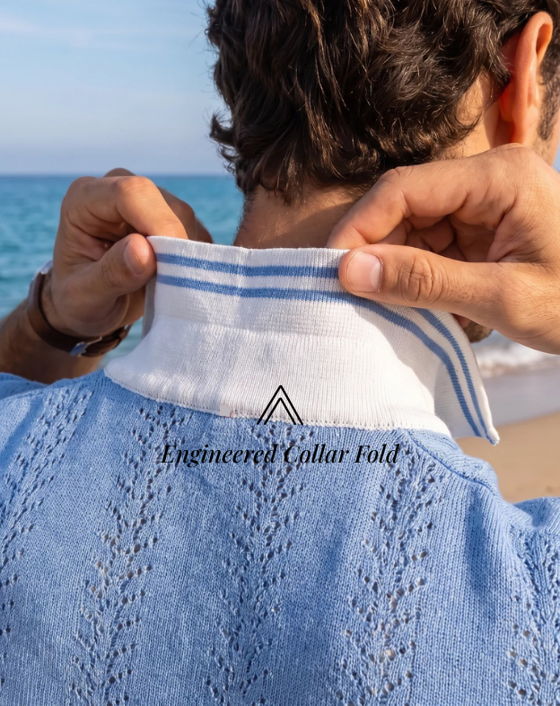 Coastal Blue Mill Varsity V-Polo