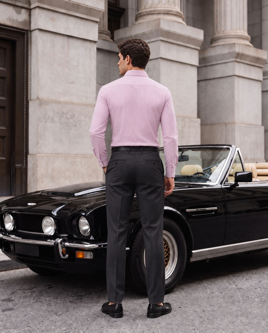 Oxford Pink Club Stripe Shirt