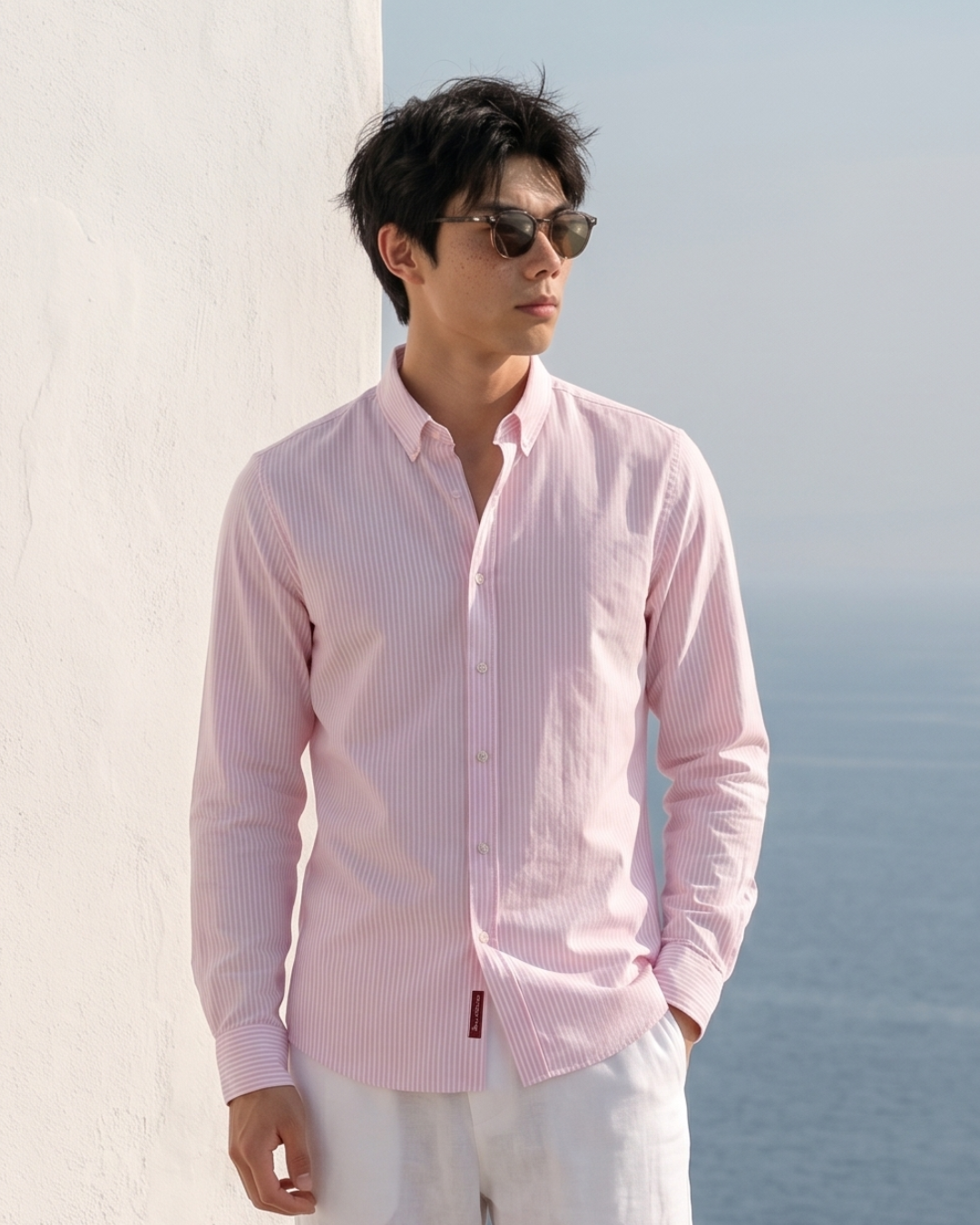 Oxford Pink Heritage Stripe Shirt