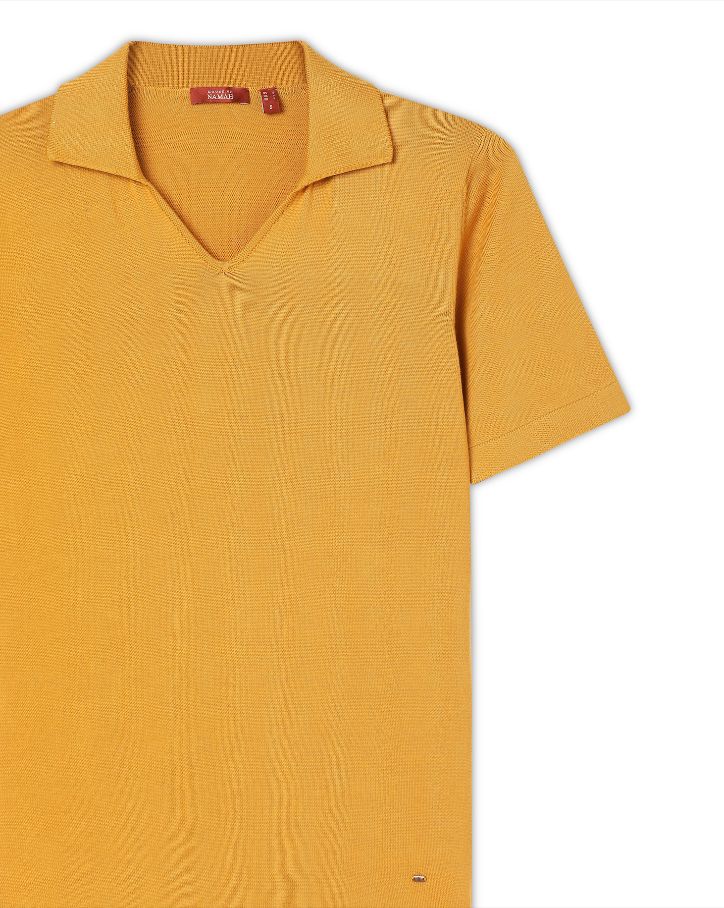 Mustard Piqué U-Polo