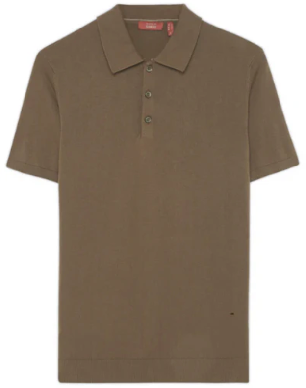 Cocoa Brown Cotton-Bamboo Signature Polo