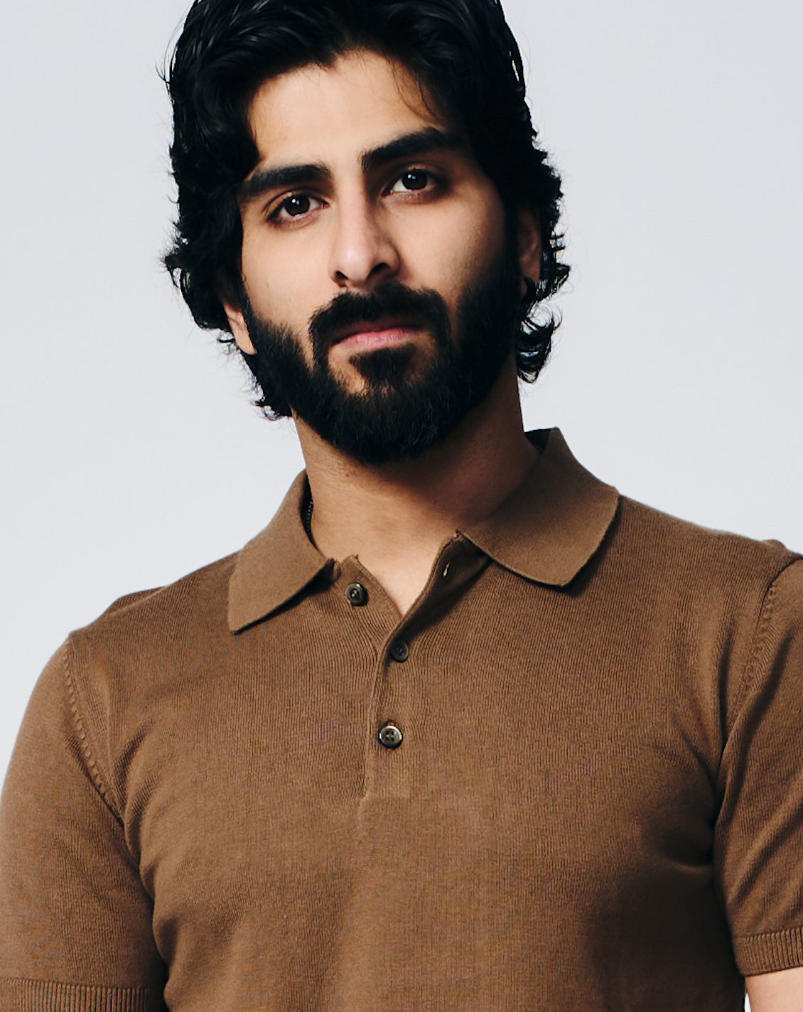 Cocoa Brown Piqué Signature B-Polo - Cotton Bamboo - I