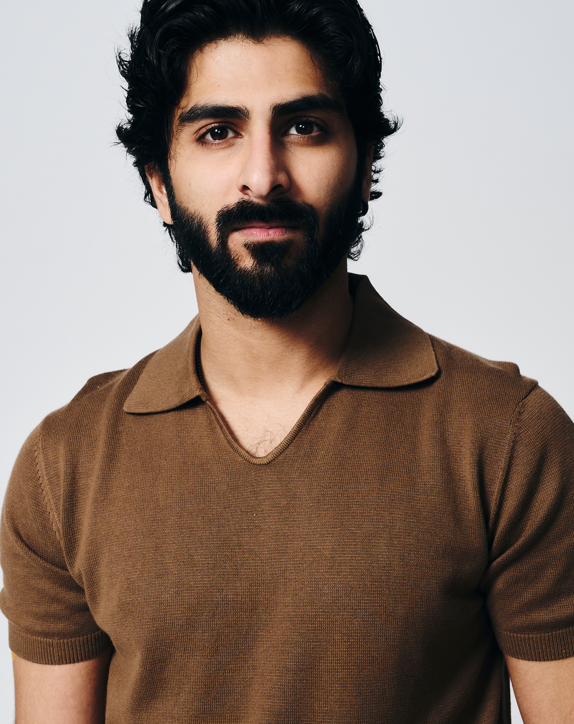 Cocoa Brown Piqué All Day U-Polo - Cotton Bamboo - I