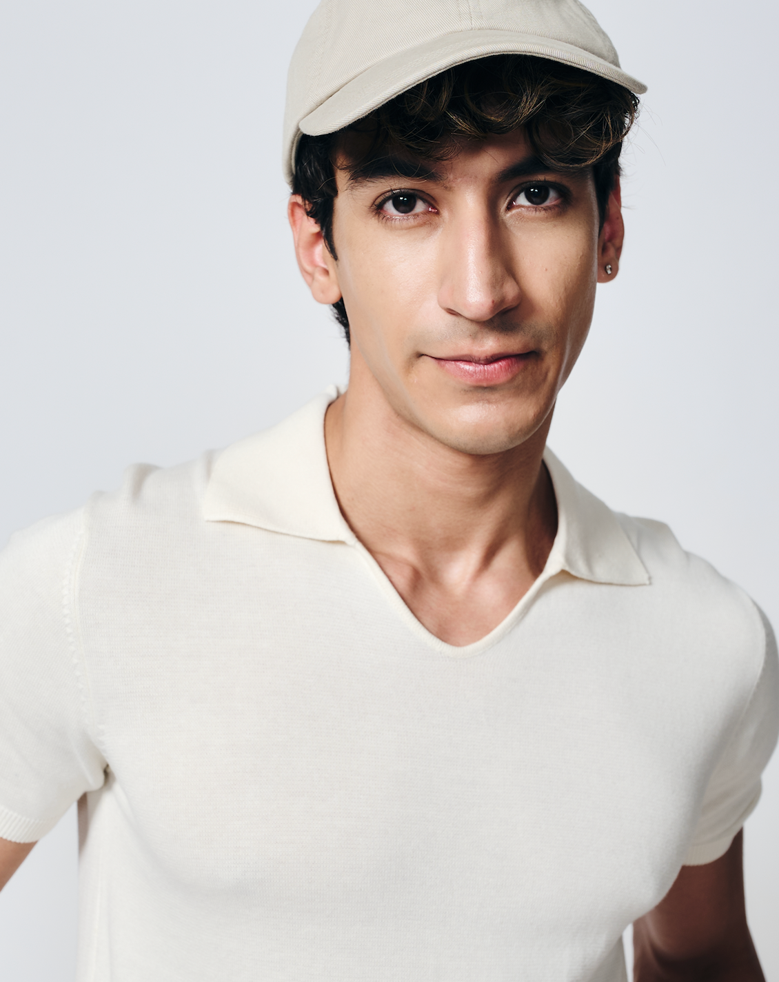 Soft White Piqué All day U-Polo - Cotton Bamboo - I