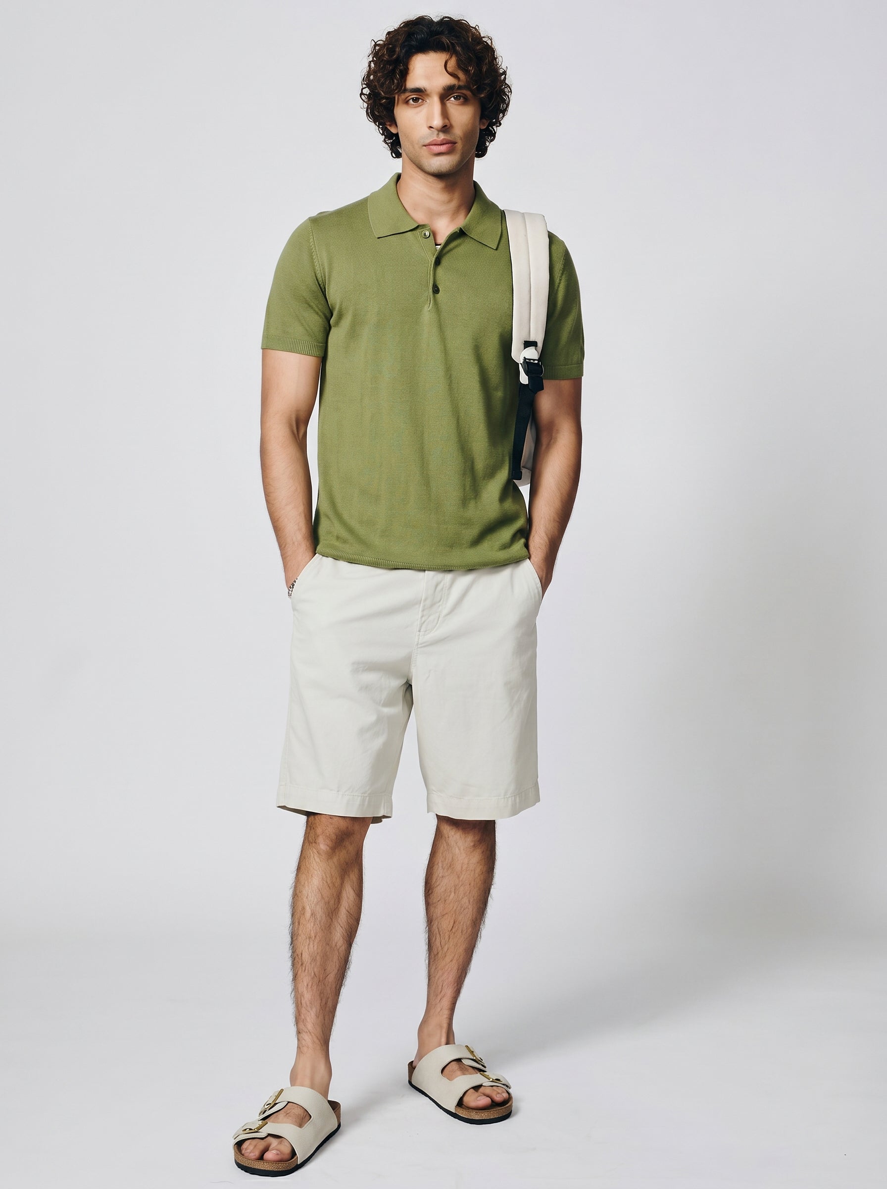 Fern Green Cotton-Bamboo Signature Polo