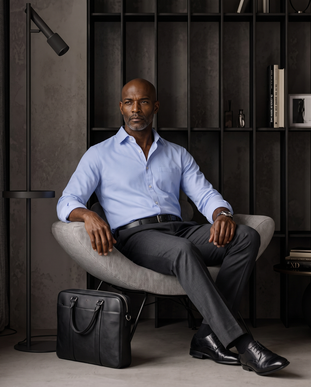 Powder Blue Flex Twill Shirt