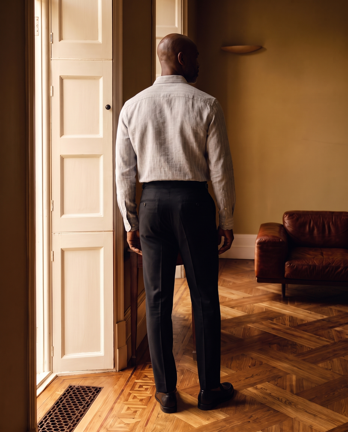 Natural 100% Linen Amalfi Stripe Shirt