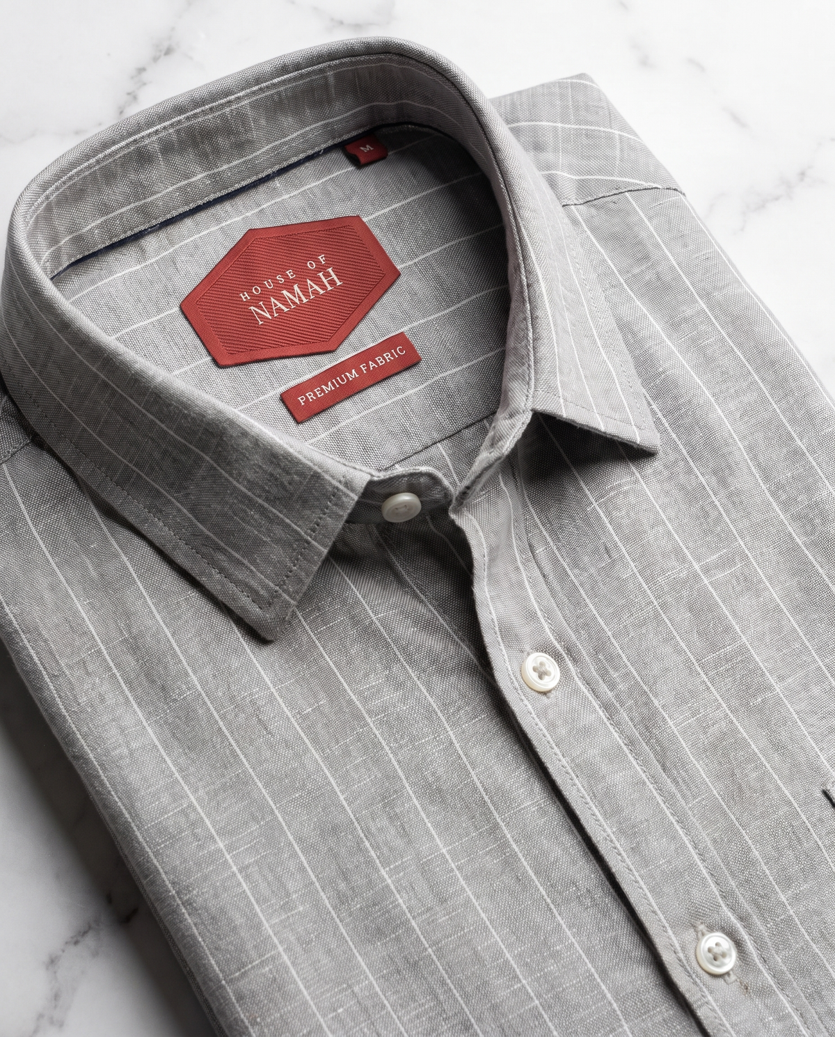 Natural 100% Linen Amalfi Stripe Shirt