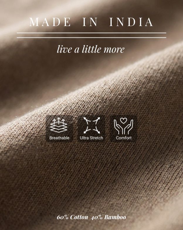 Warm Tan Cotton-Bamboo Signature Polo