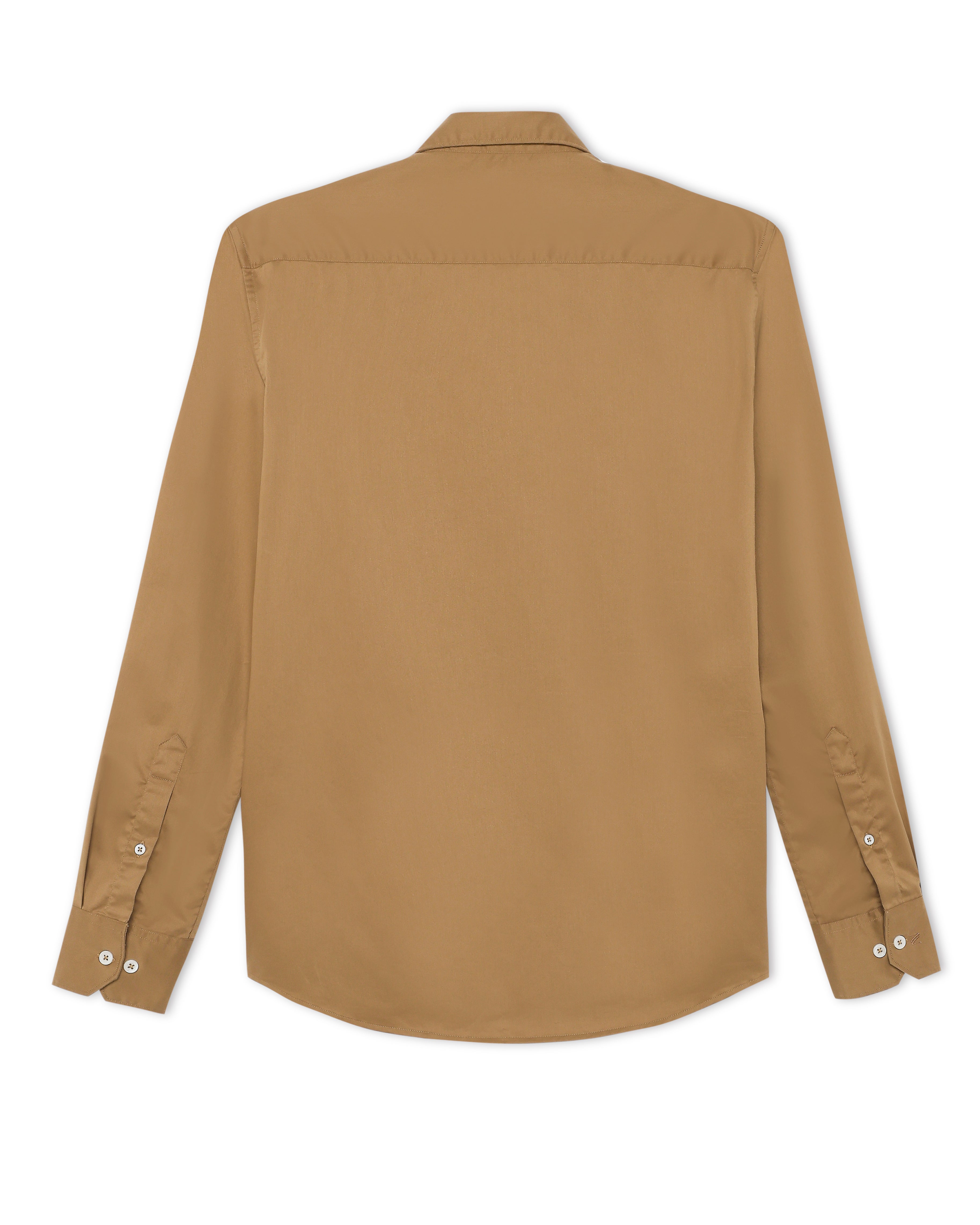 Tobacco Brown Water-Repellent Safari Shirt