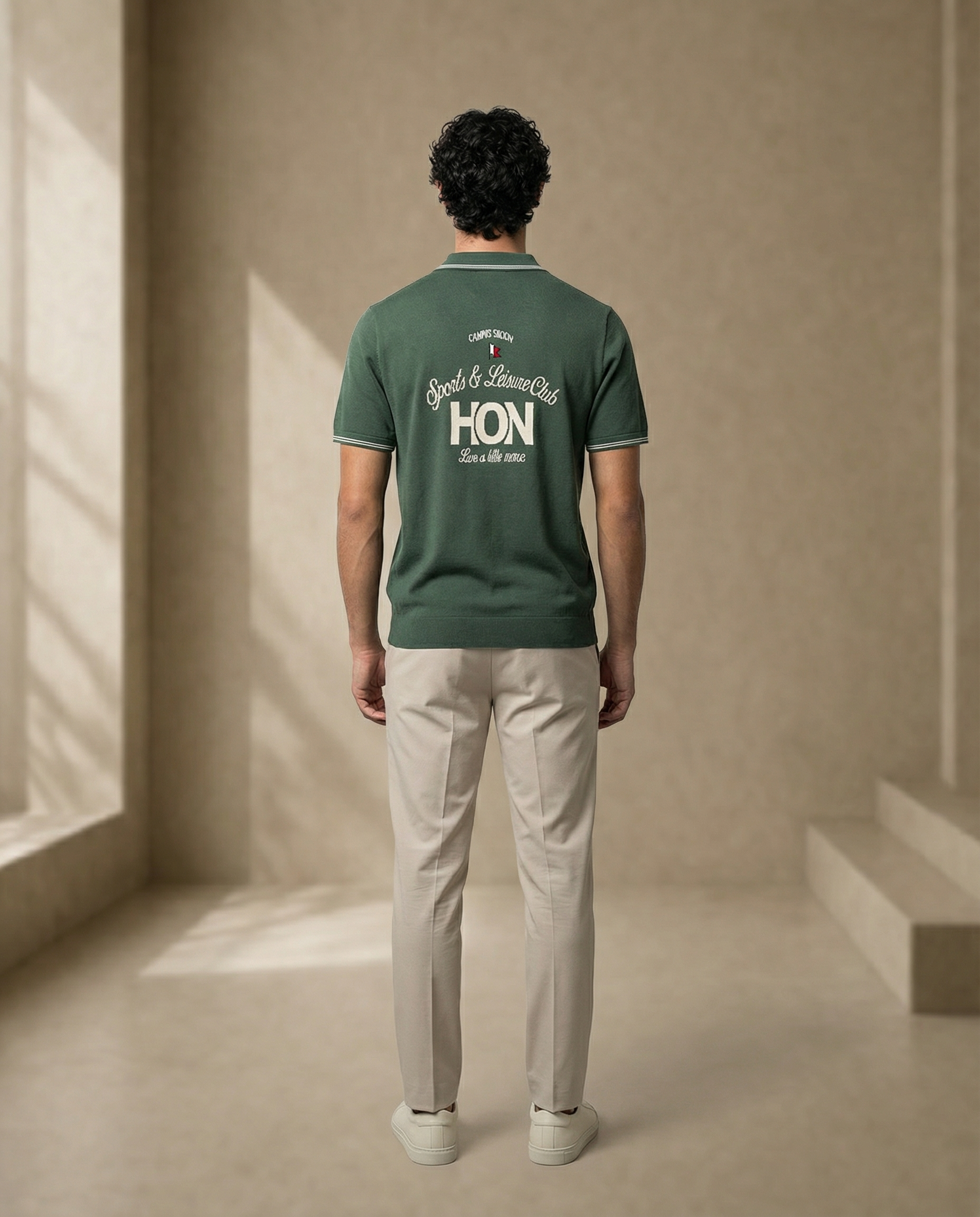 Khaki Green HON "Campus Society" B-Polo