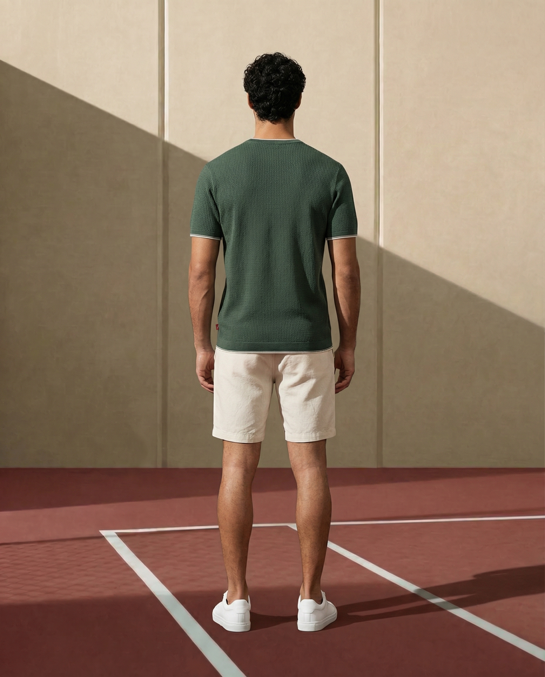 Khaki Green - Natural AIRLOOP T-Shirt