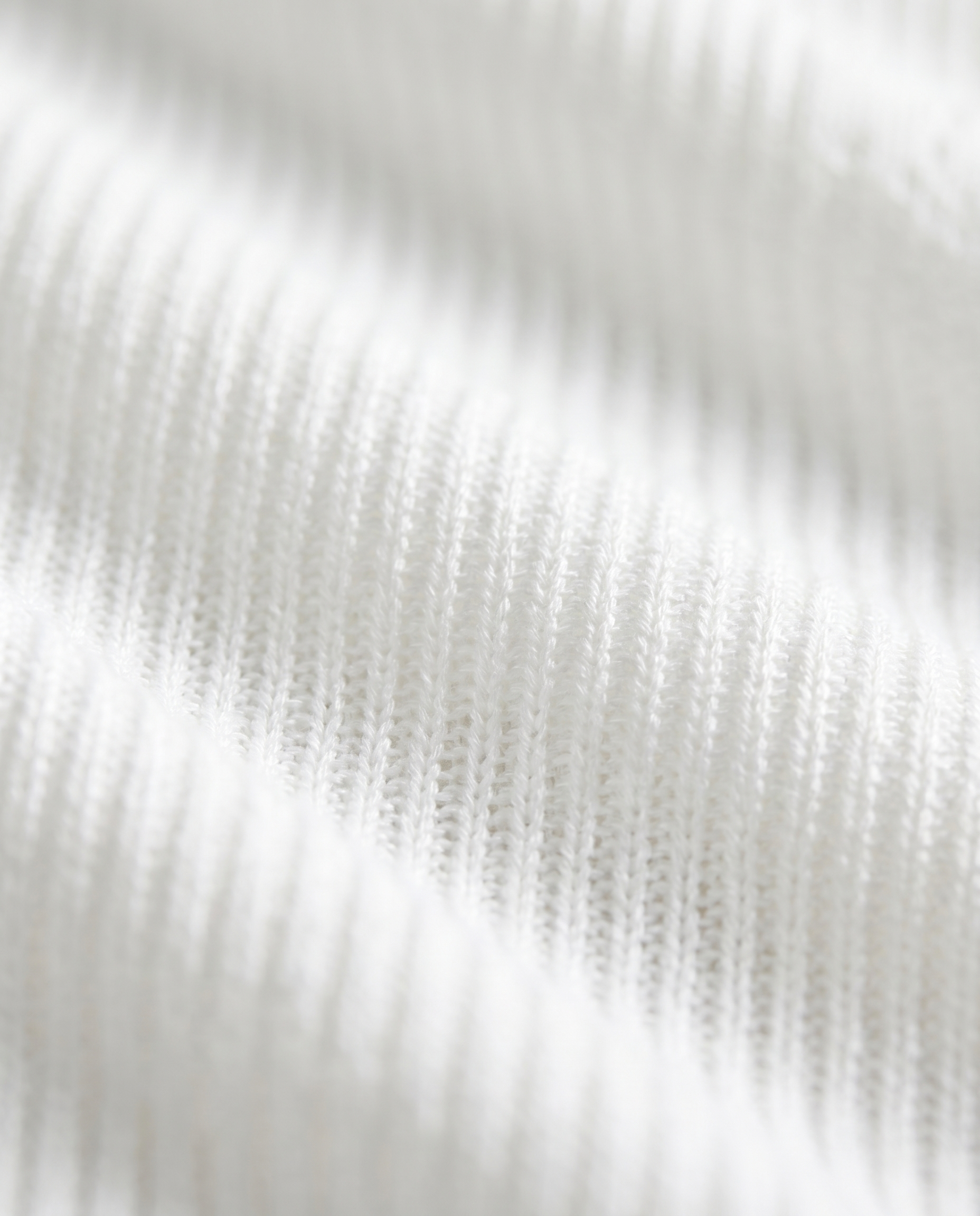 Soft White Floral Jacquard V-Polo