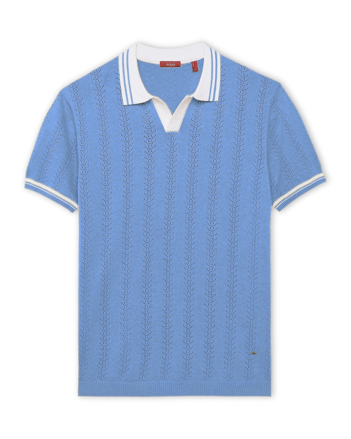 Sky Blue Mill Varsity V-Polo