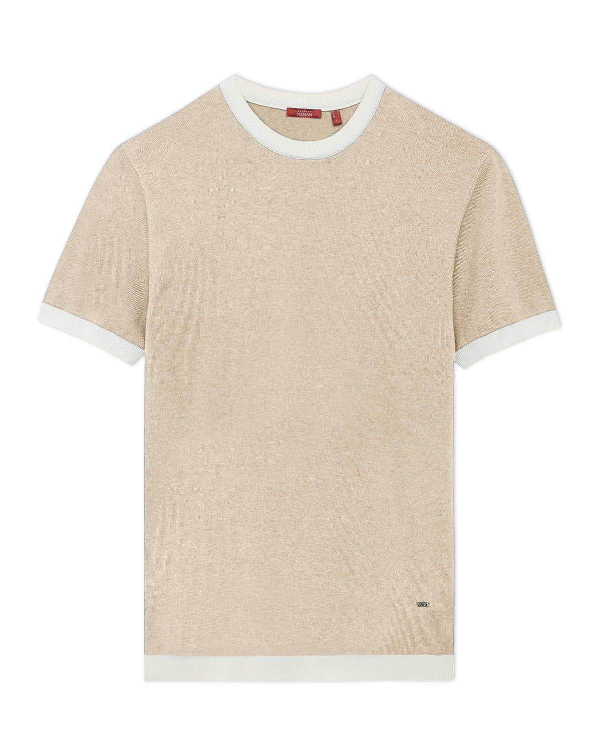 Beige Mill Contrast T-Shirt