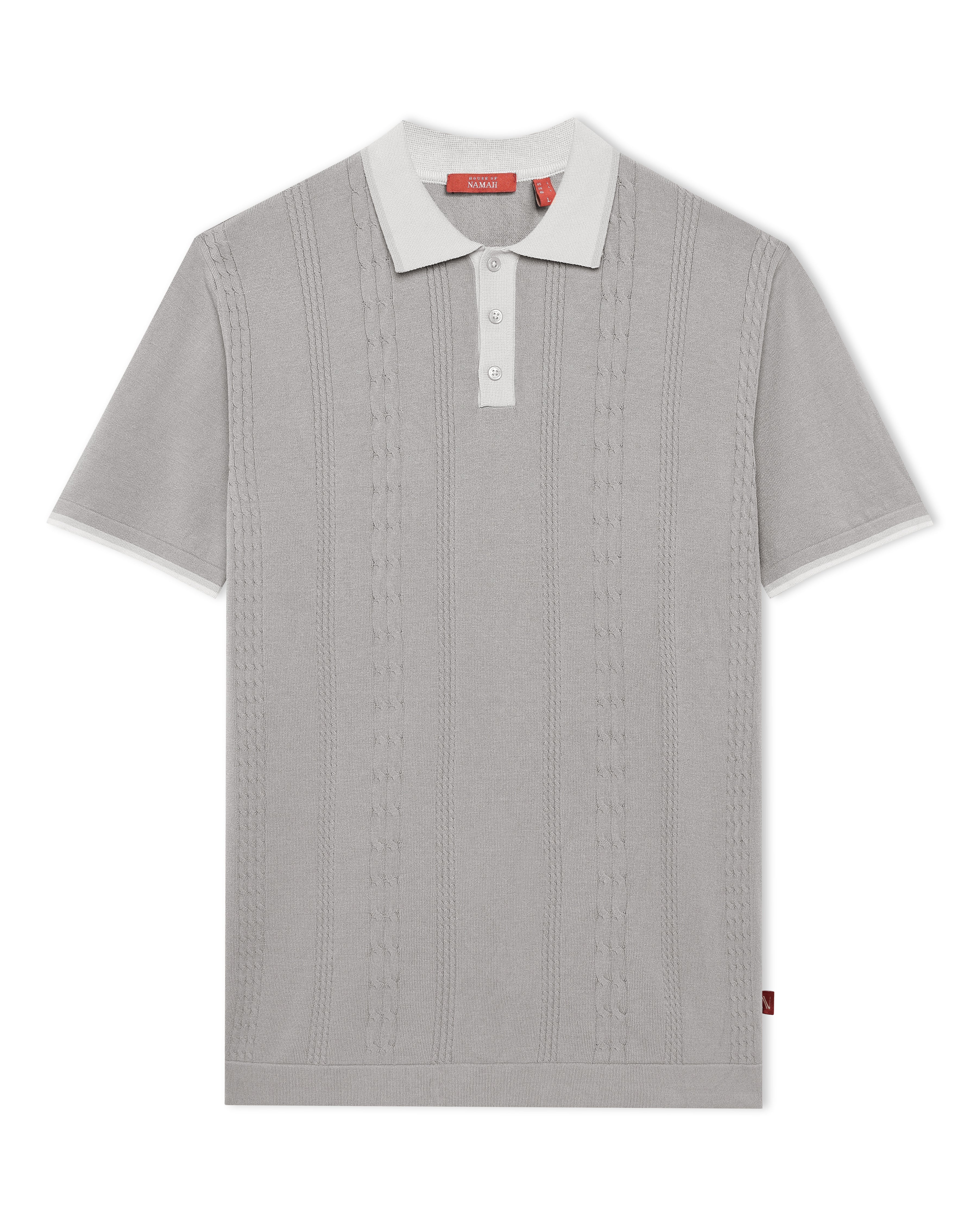 Dark Natural Tri-Colour Cable V-Polo