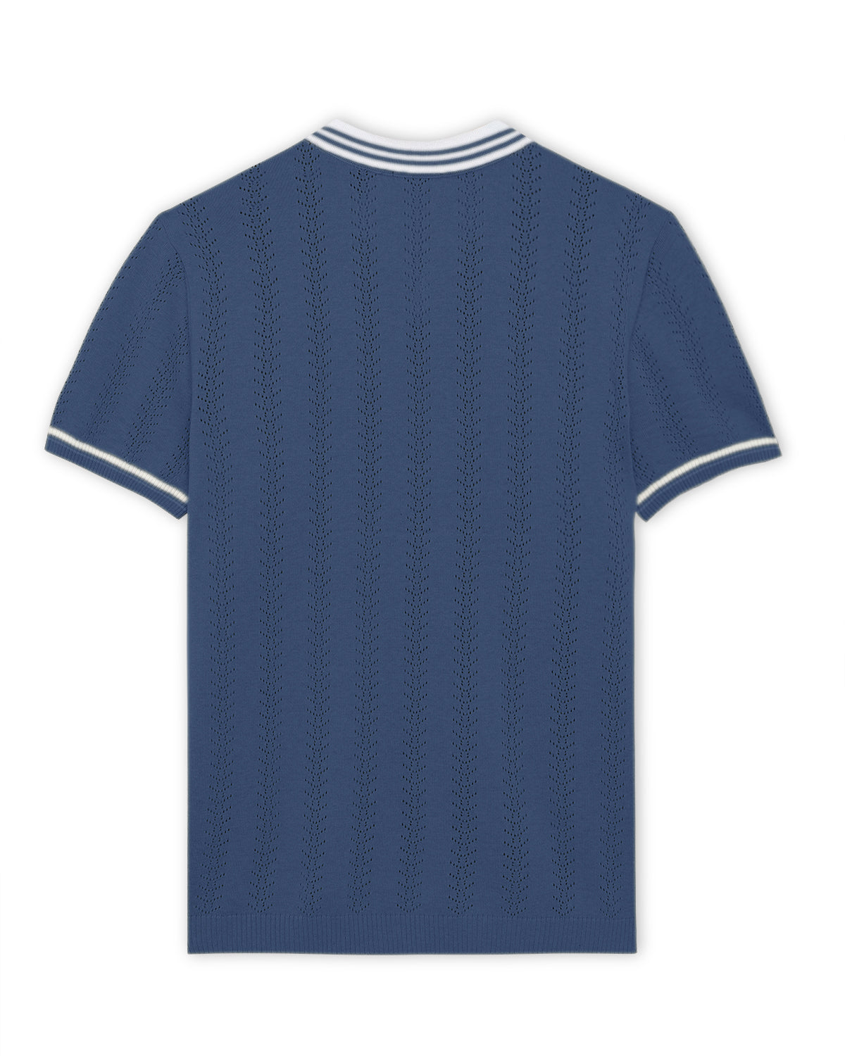 Midnight Blue Mill Varsity V-Polo