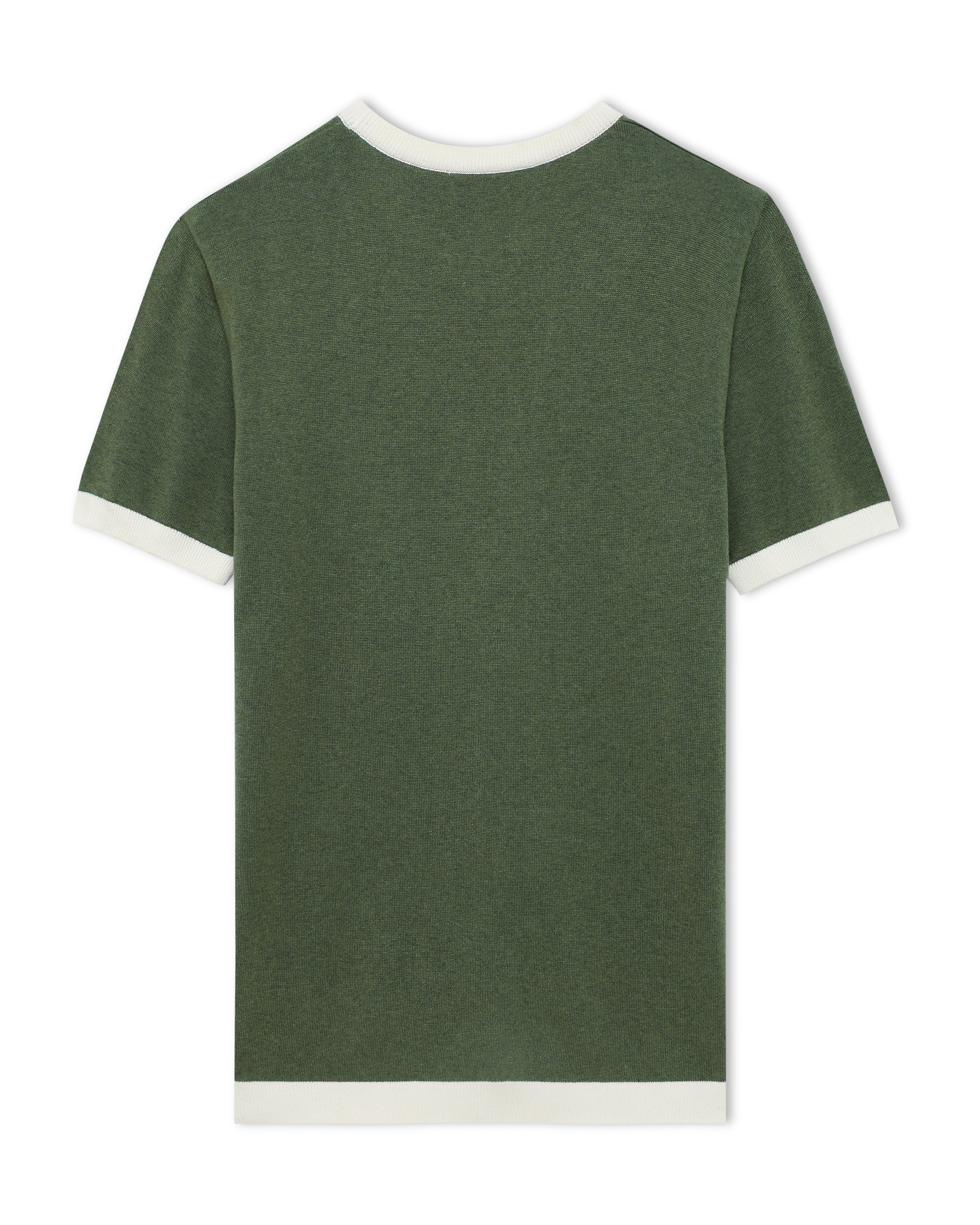 Khaki Green Mill Contrast T-Shirt