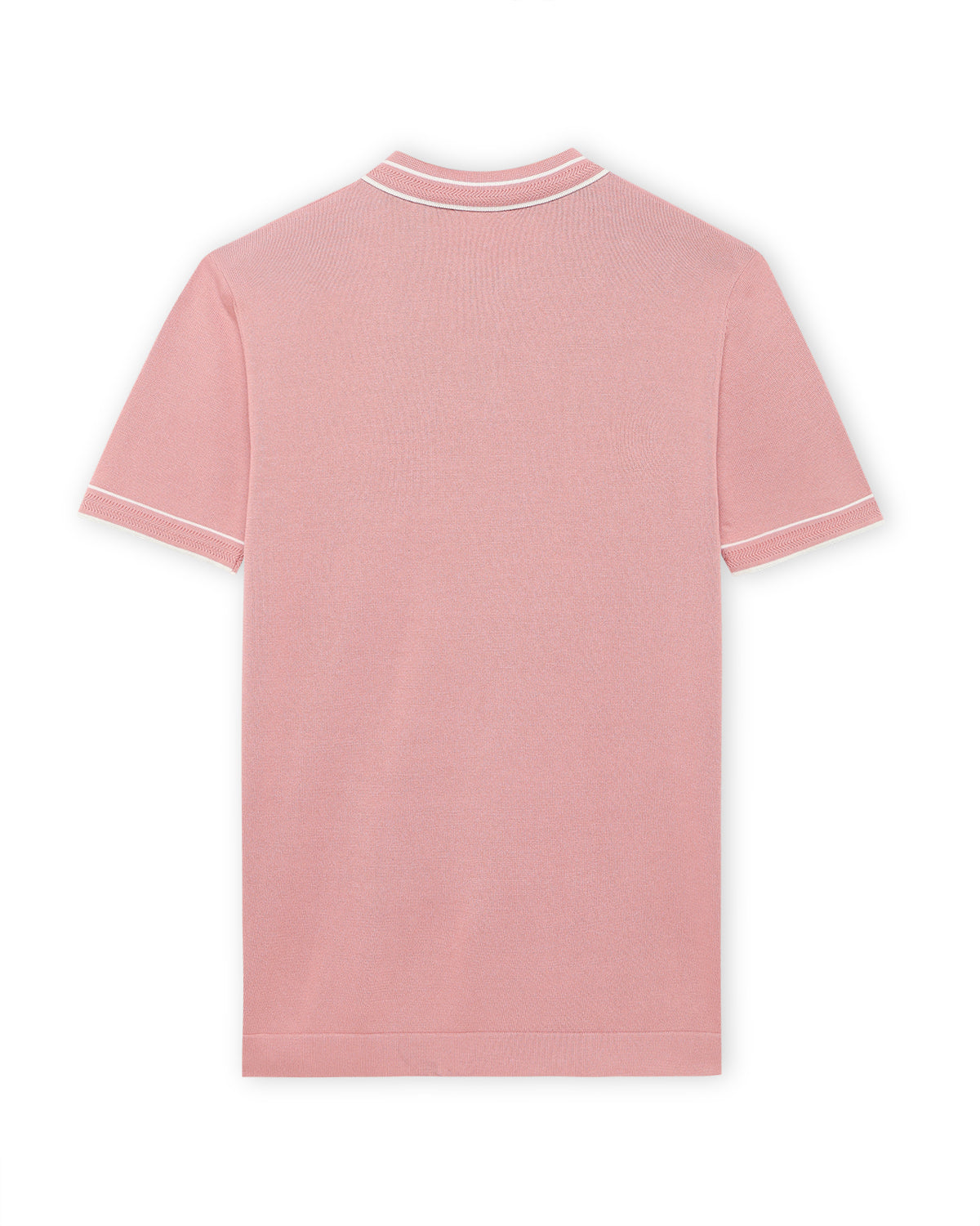 Clay Pink Structured Collar Tipping B-Polo