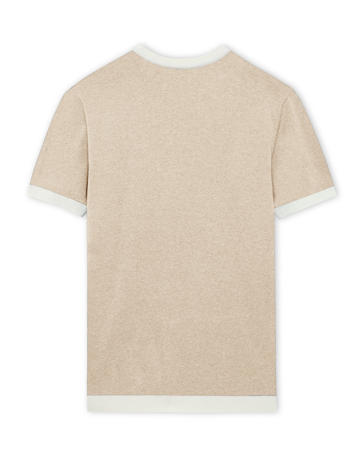 Beige Mill Contrast T-Shirt