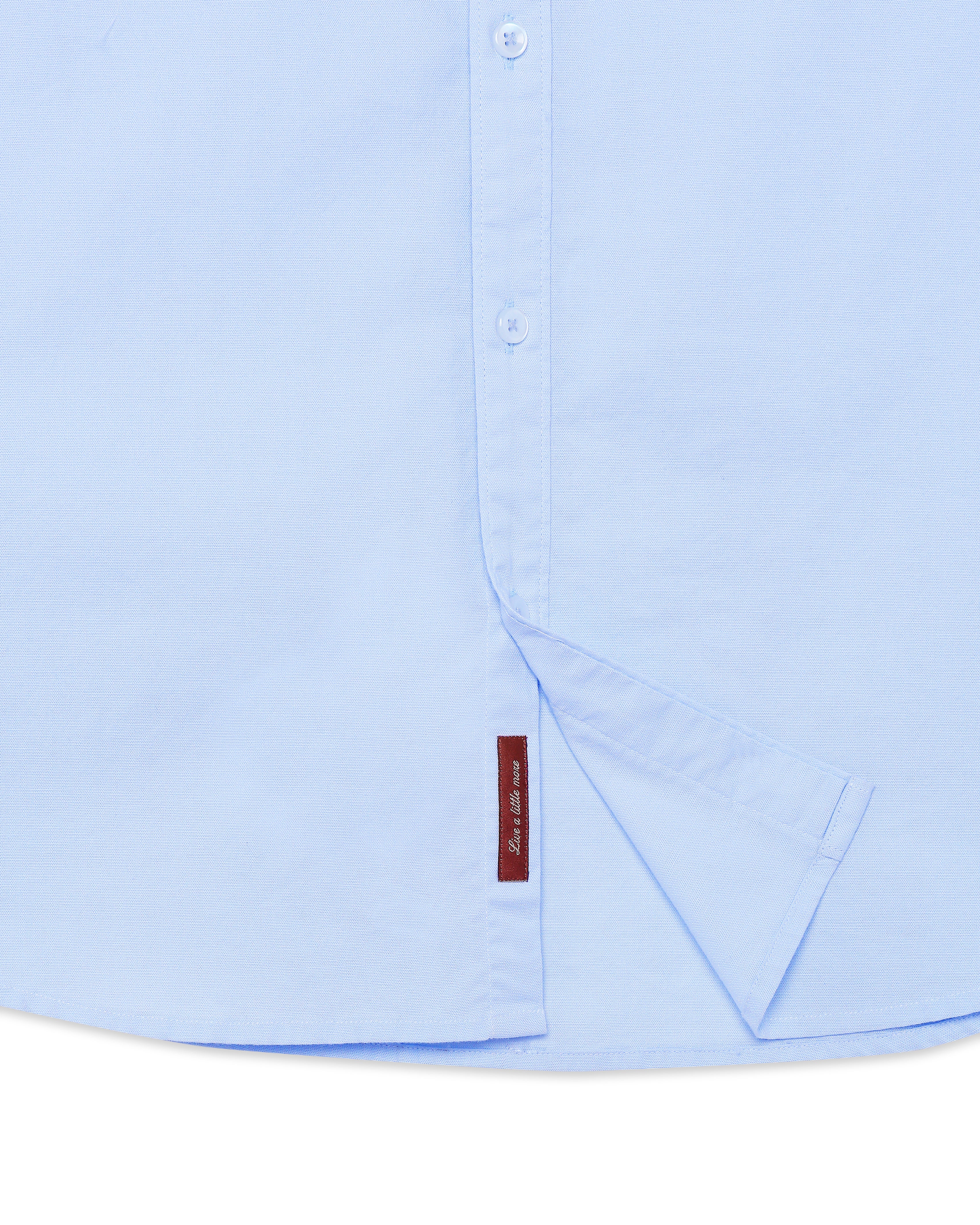 Sky Blue Heavy Oxford Stretch Cotton Shirt