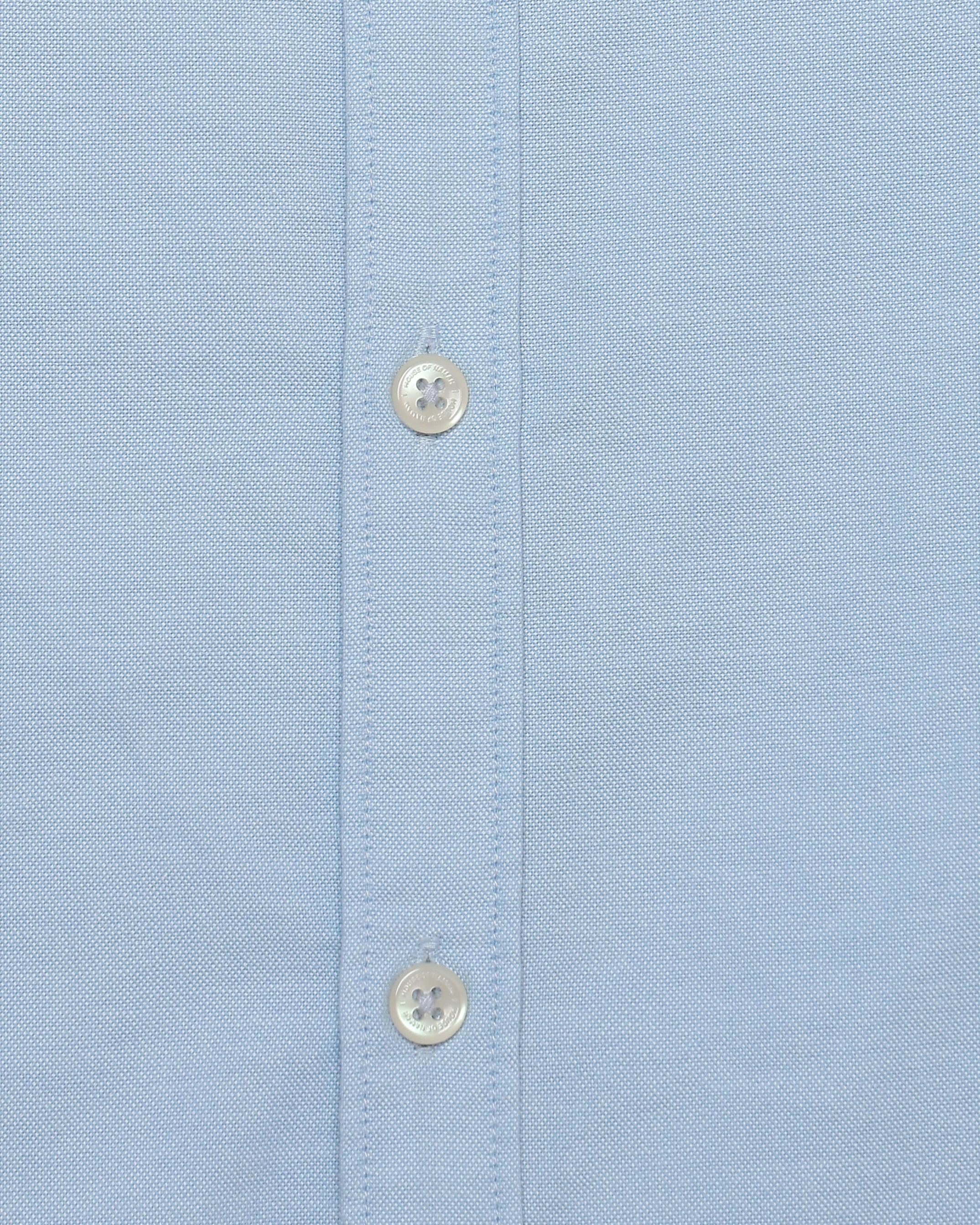 Ice Blue 100% Cotton Oxford Chambray Shirt