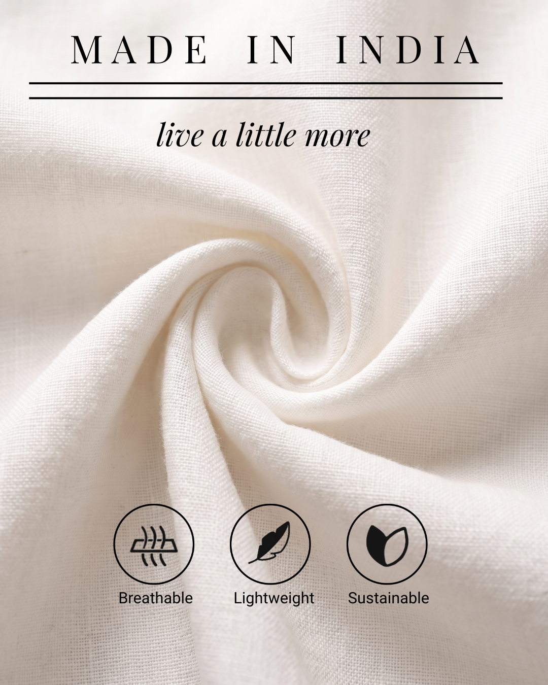 Ivory White Cosmo Linen Blend Shirt