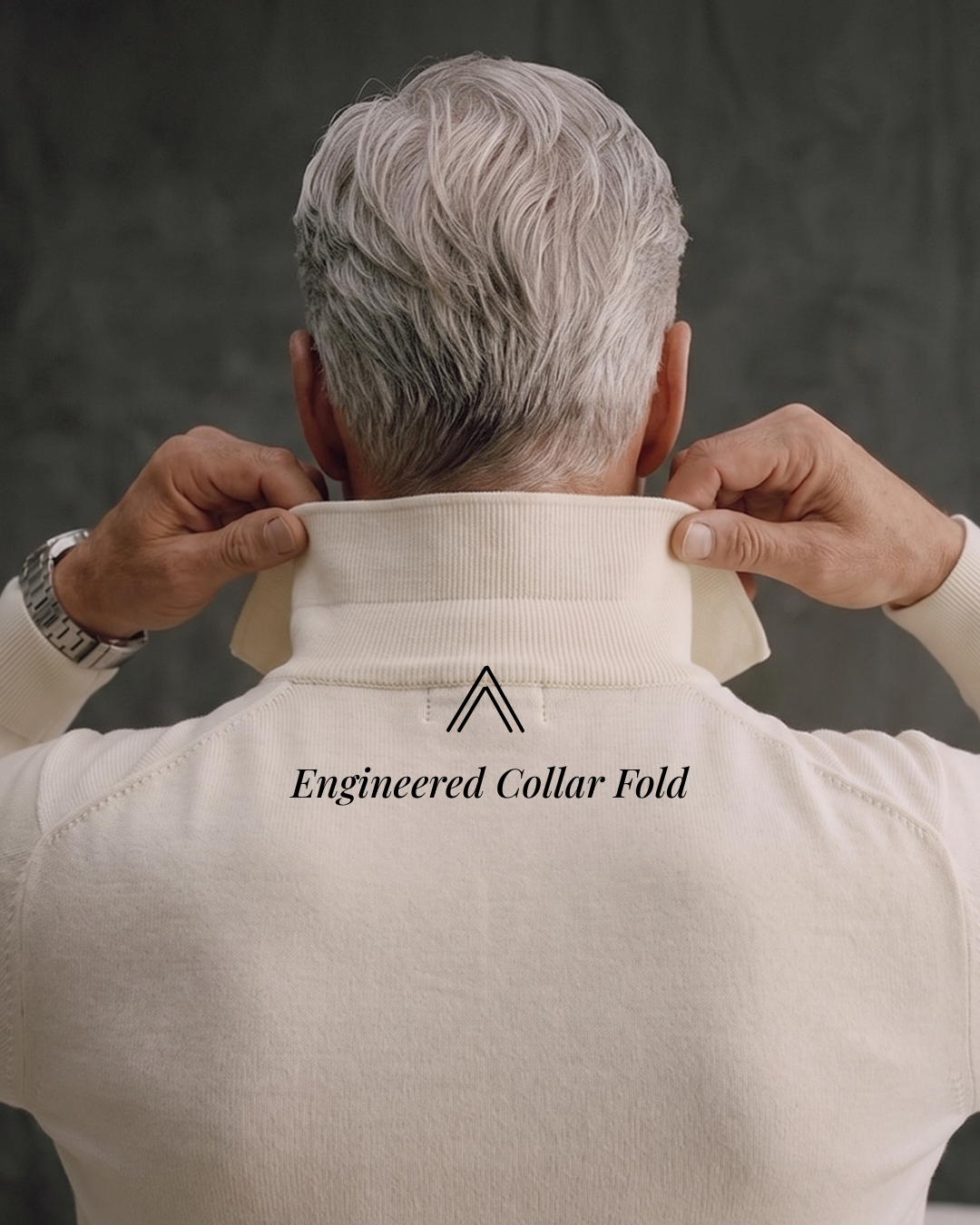 Soft White Pointelle B-polo