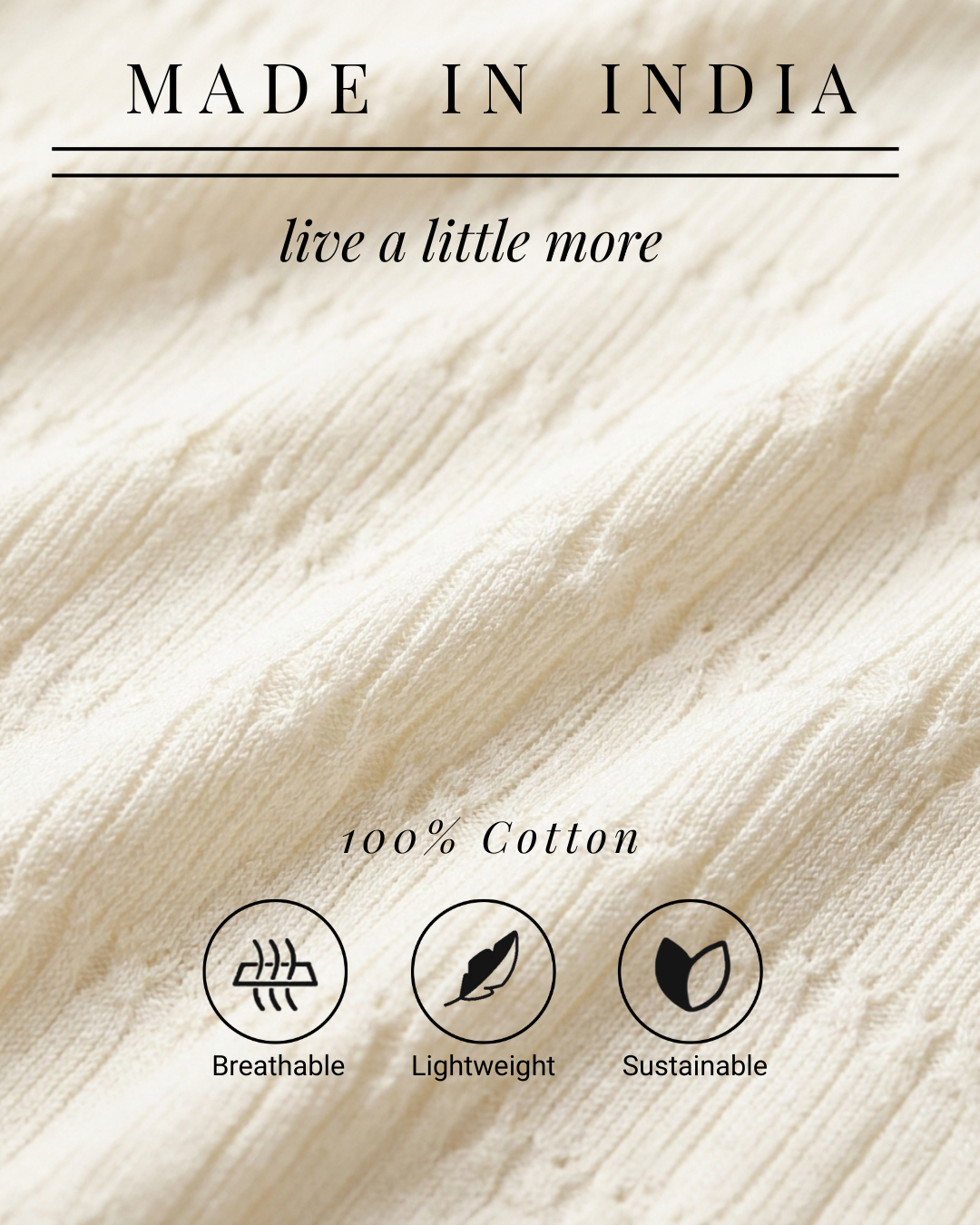 Soft White Pointelle B-polo